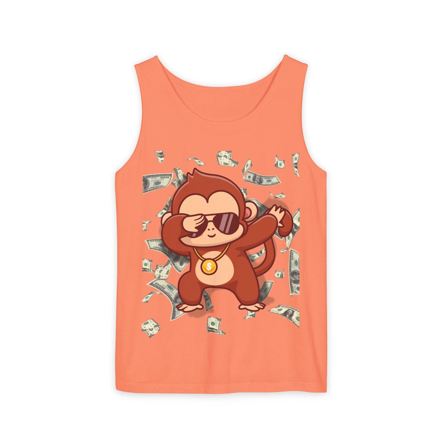 Garment-Dyed Tank Top - Sustainable US Cotton - Unisex Fit, Men's Stylish Tank Top, Specially Made Money Rolling Variant