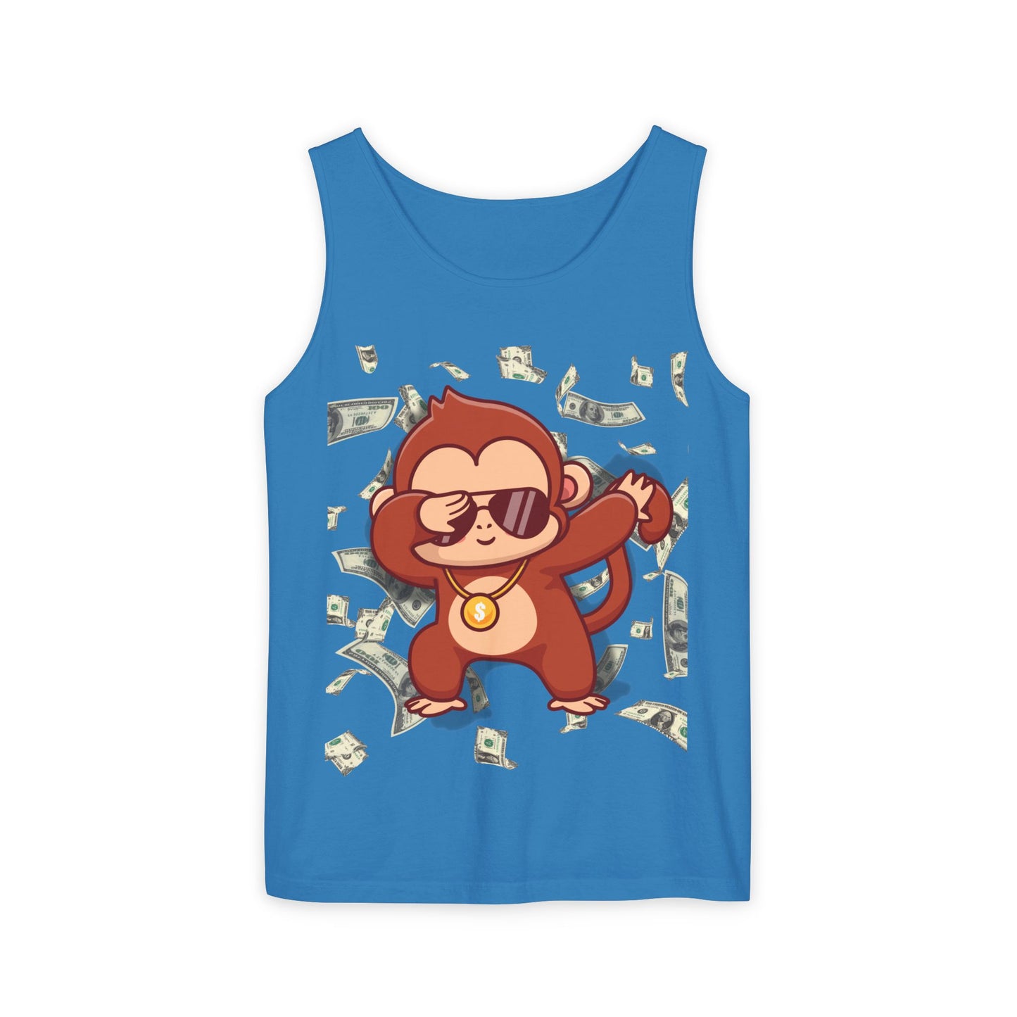 Garment-Dyed Tank Top - Sustainable US Cotton - Unisex Fit, Men's Stylish Tank Top, Specially Made Money Rolling Variant