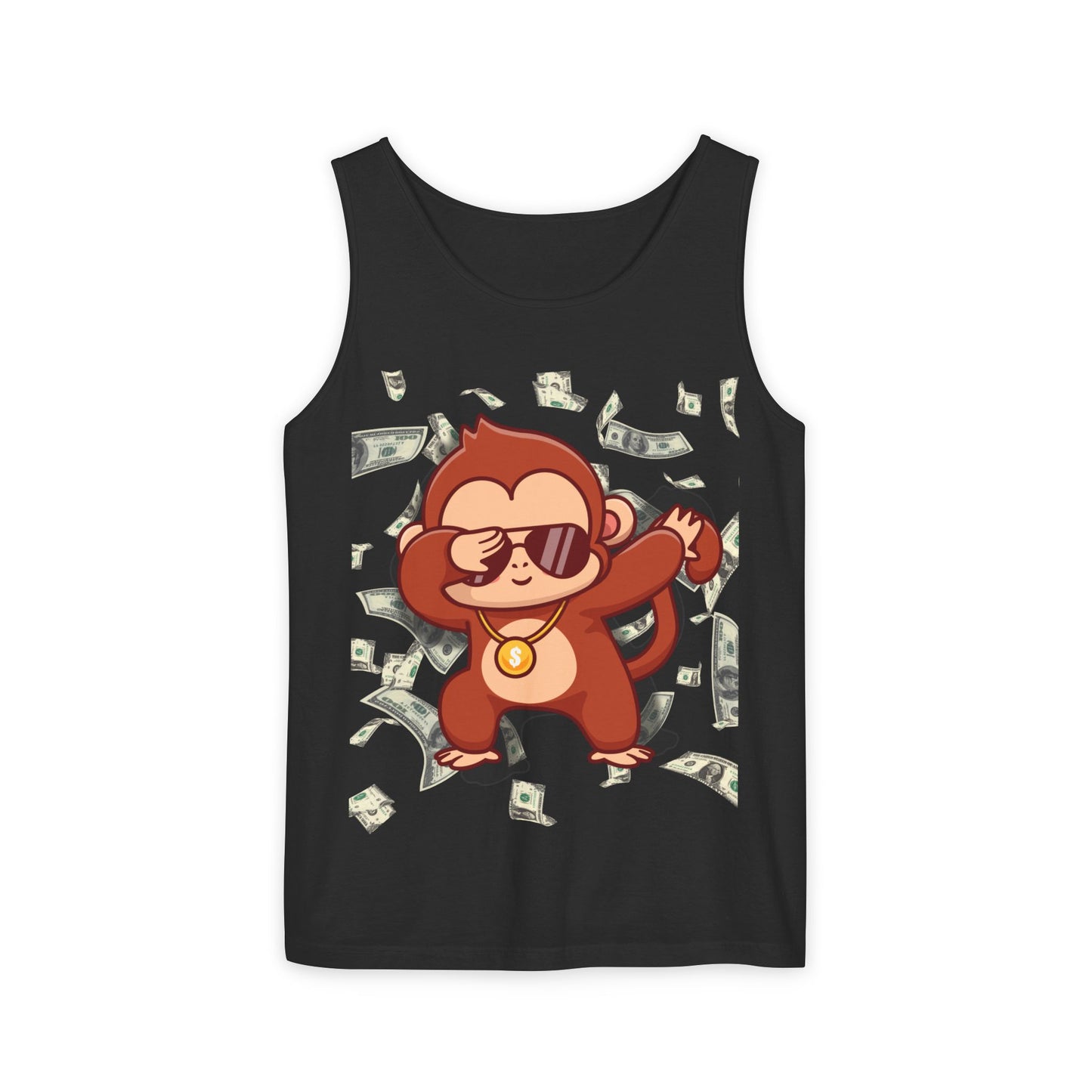 Garment-Dyed Tank Top - Sustainable US Cotton - Unisex Fit, Men's Stylish Tank Top, Specially Made Money Rolling Variant