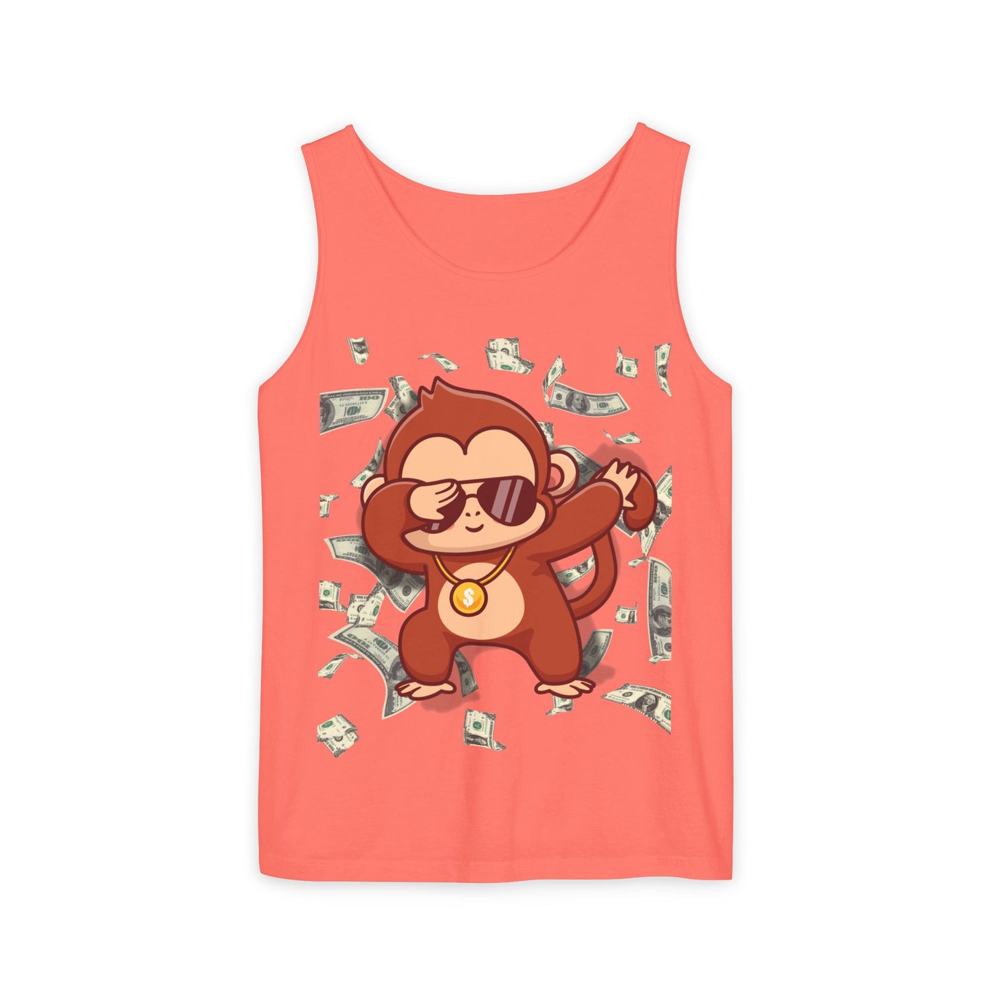 Garment-Dyed Tank Top - Sustainable US Cotton - Unisex Fit, Men's Stylish Tank Top, Specially Made Money Rolling Variant