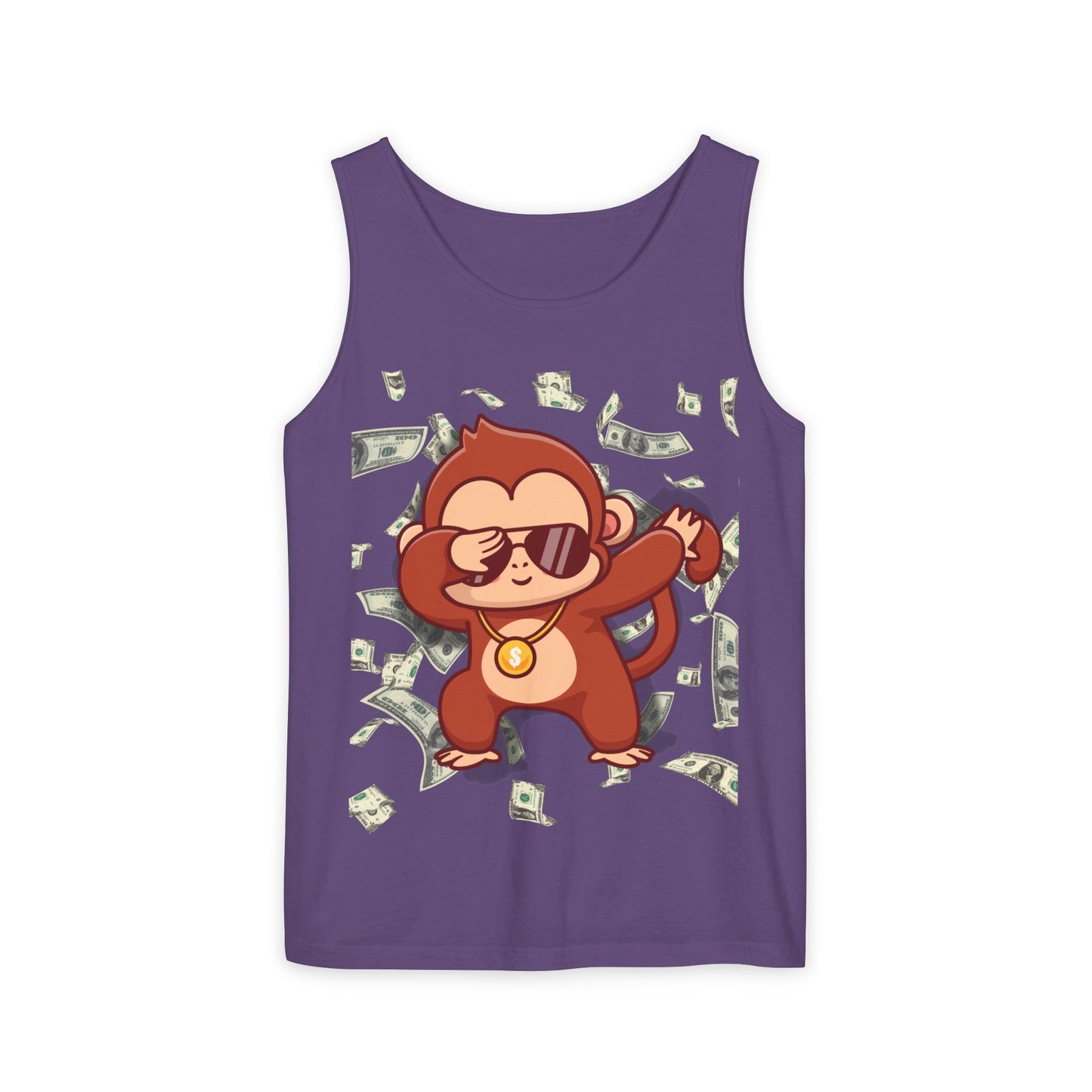 Garment-Dyed Tank Top - Sustainable US Cotton - Unisex Fit, Men's Stylish Tank Top, Specially Made Money Rolling Variant