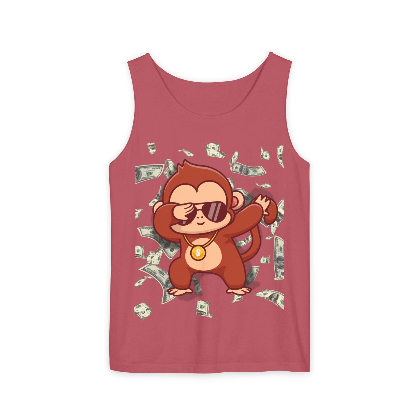 Garment-Dyed Tank Top - Sustainable US Cotton - Unisex Fit, Men's Stylish Tank Top, Specially Made Money Rolling Variant