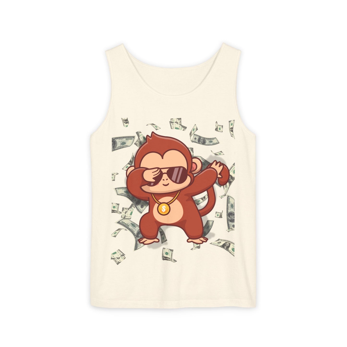 Garment-Dyed Tank Top - Sustainable US Cotton - Unisex Fit, Men's Stylish Tank Top, Specially Made Money Rolling Variant