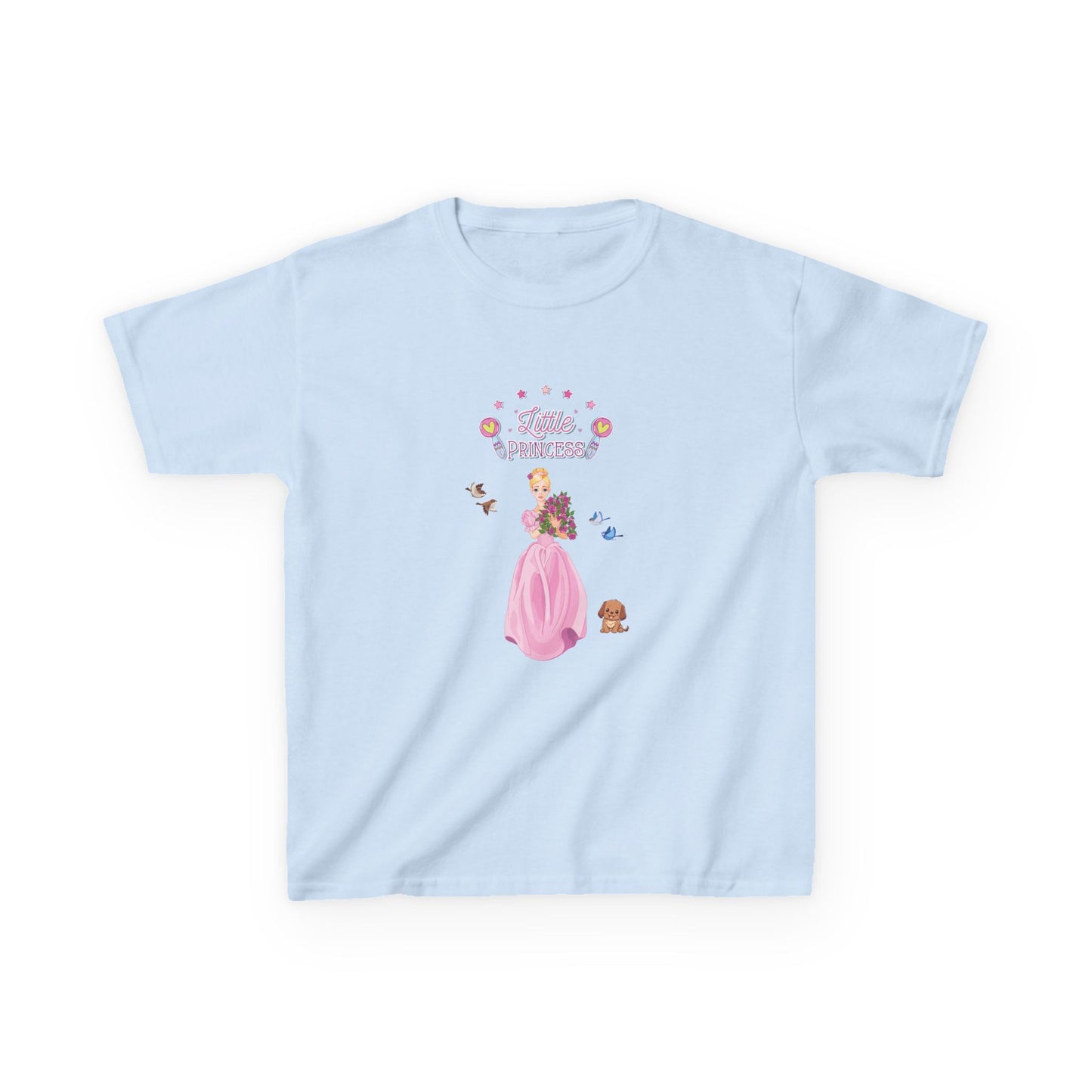 Kids T-Shirt Soft 100% Cotton Classic Fit Tee - Everyday Comfort for Girls, Little Princess, Cute