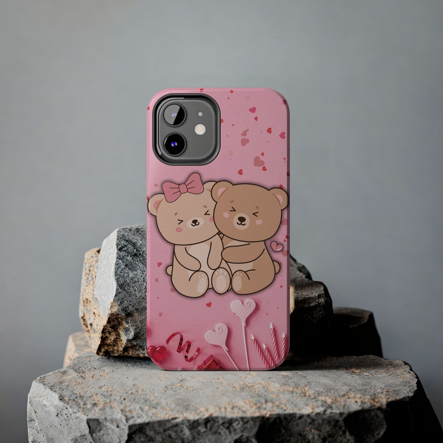 Cute Bear Couple Phone Case - Valentine's Day Gift