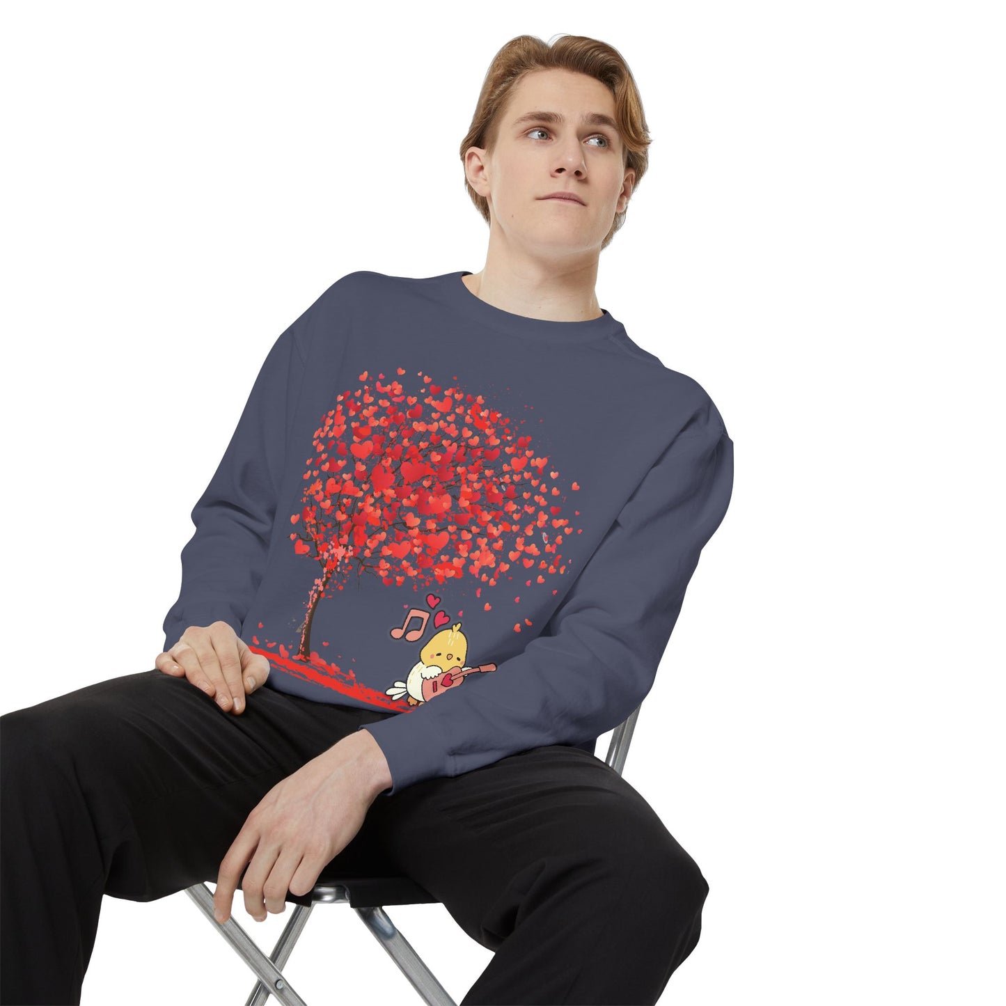 Cute Love Tree Unisex Sweatshirt - Perfect for Valentine's Day