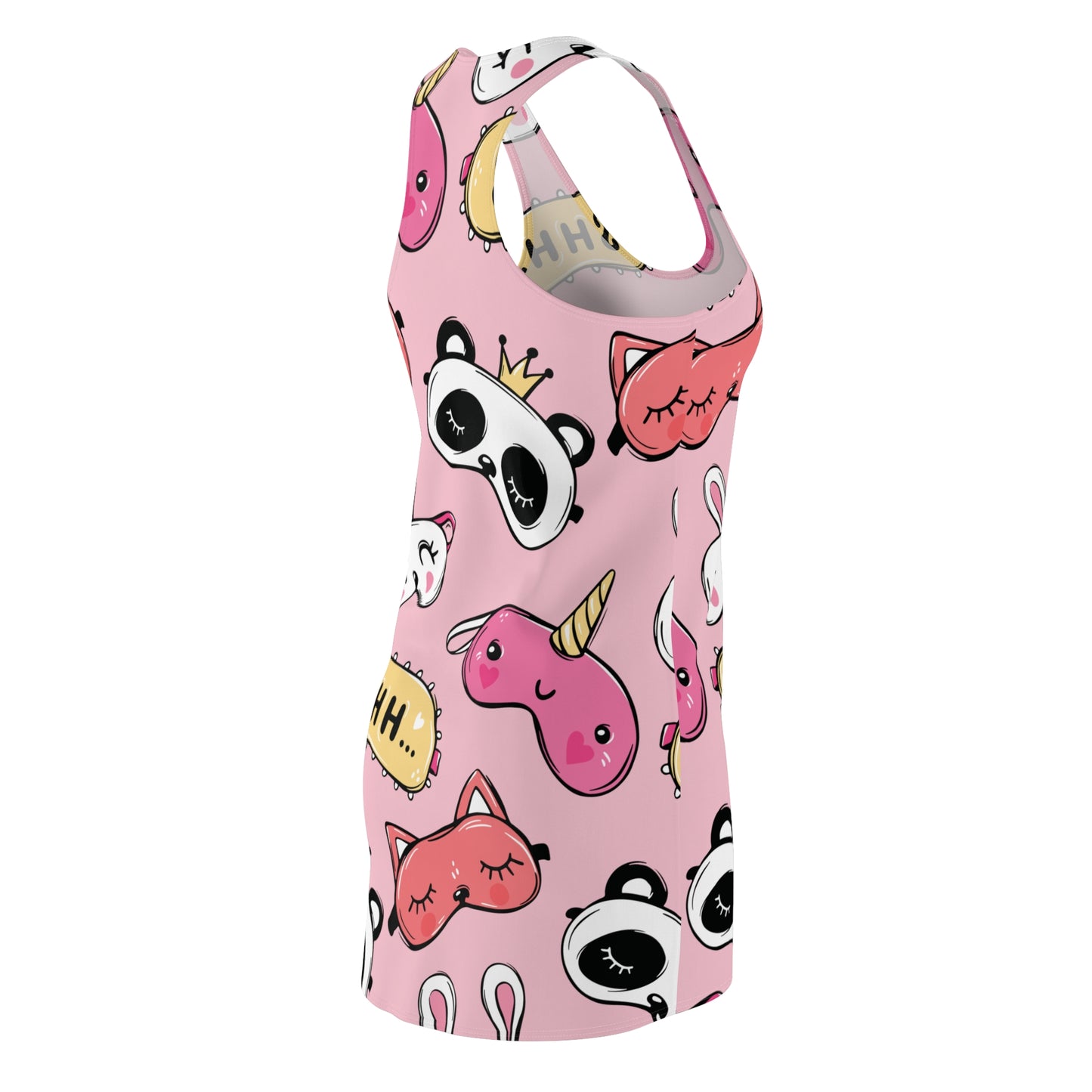 Cute Panda & Unicorn Racerback Dress for Relaxed Days