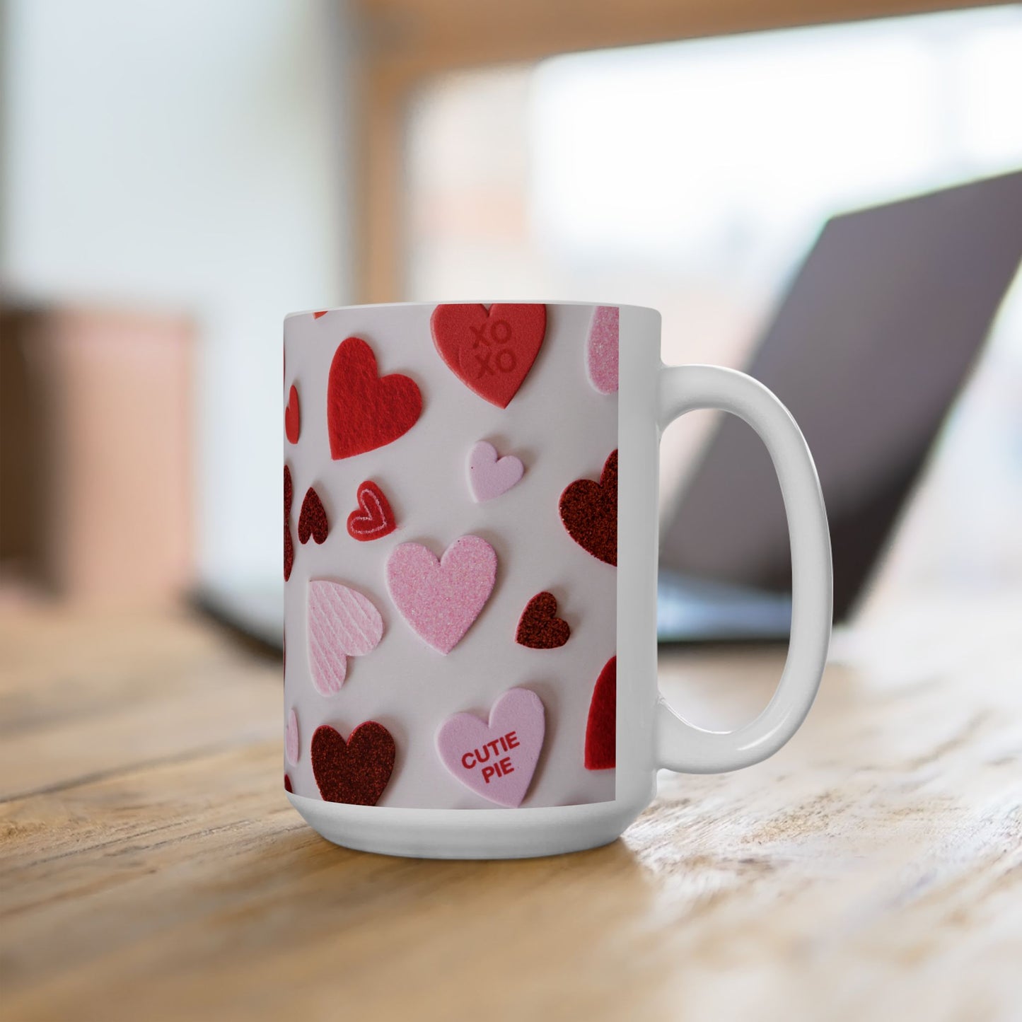 Heartfelt Love Ceramic Mug - Perfect for Valentine's Day Gifts