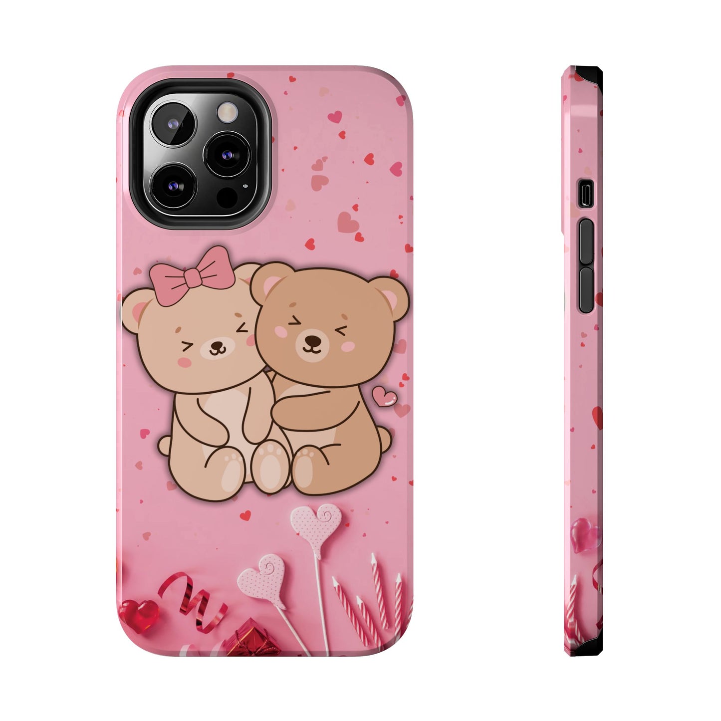 Cute Bear Couple Phone Case - Valentine's Day Gift