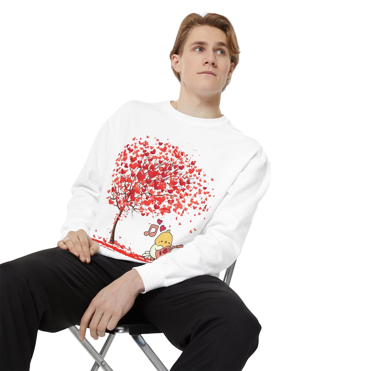 Cute Love Tree Unisex Sweatshirt - Perfect for Valentine's Day