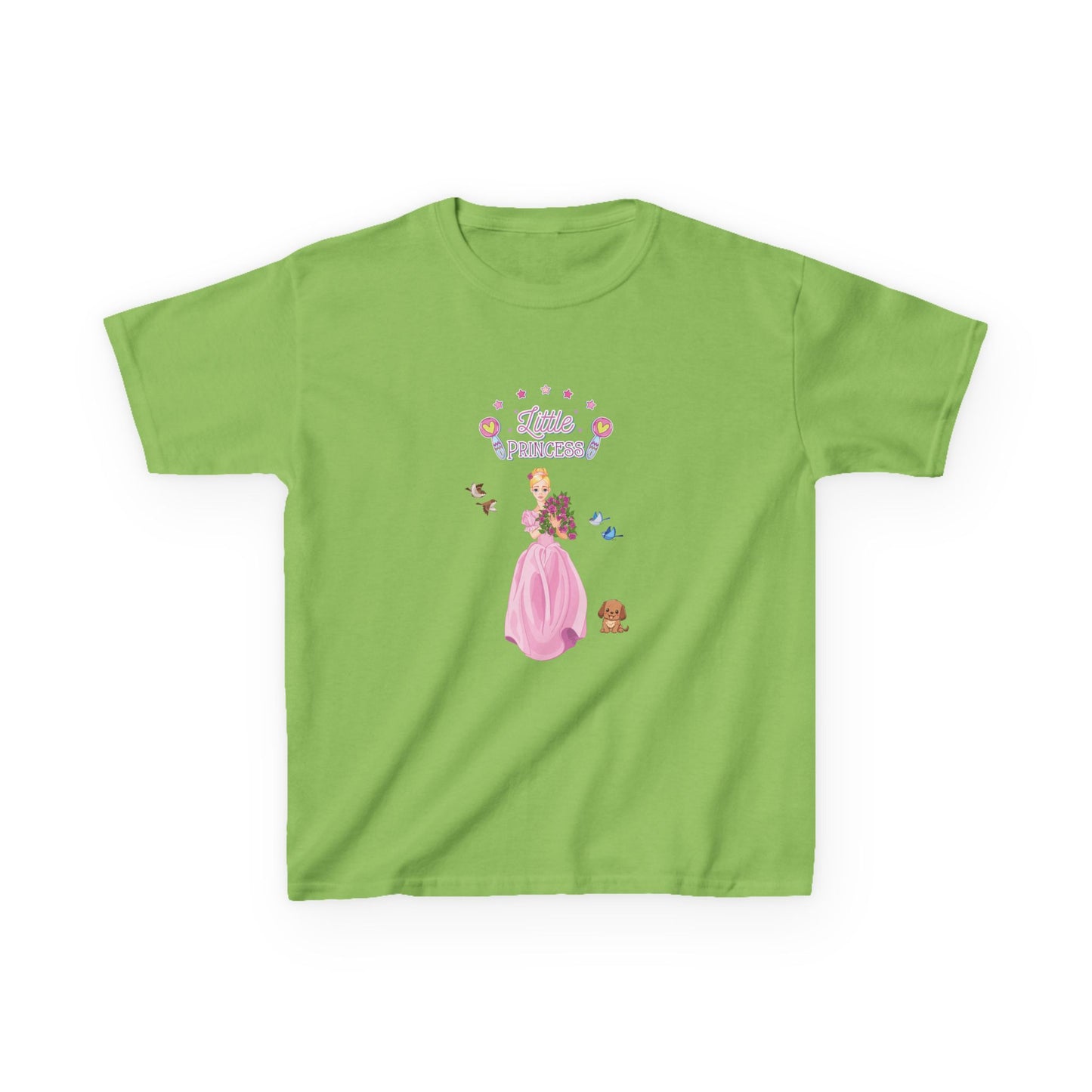 Kids T-Shirt Soft 100% Cotton Classic Fit Tee - Everyday Comfort for Girls, Little Princess, Cute