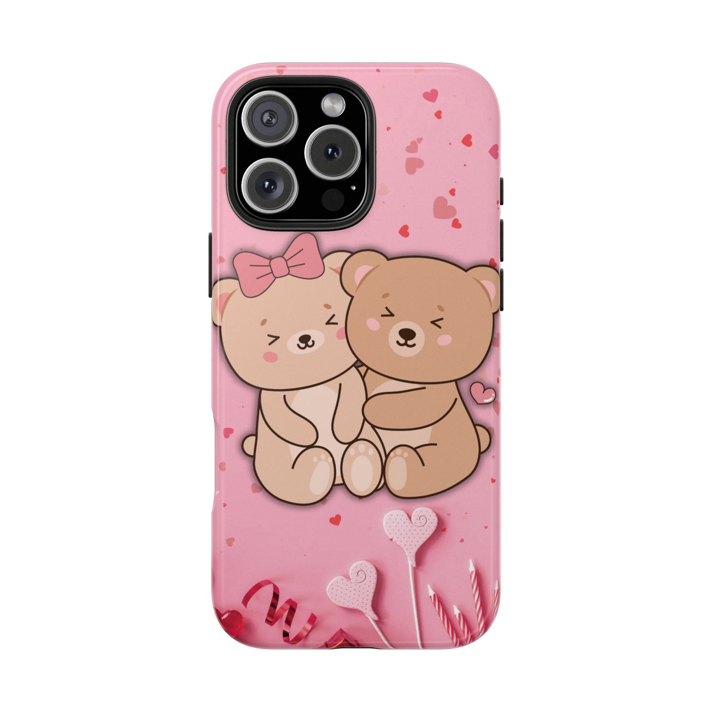 Cute Bear Couple Phone Case - Valentine's Day Gift