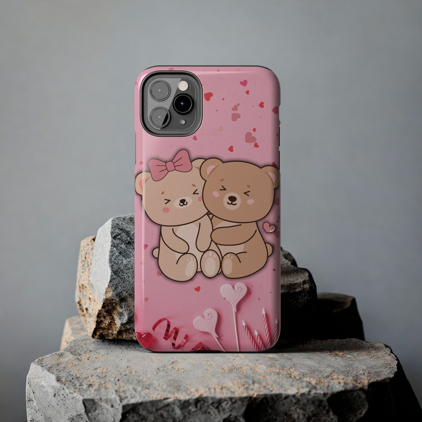 Cute Bear Couple Phone Case - Valentine's Day Gift