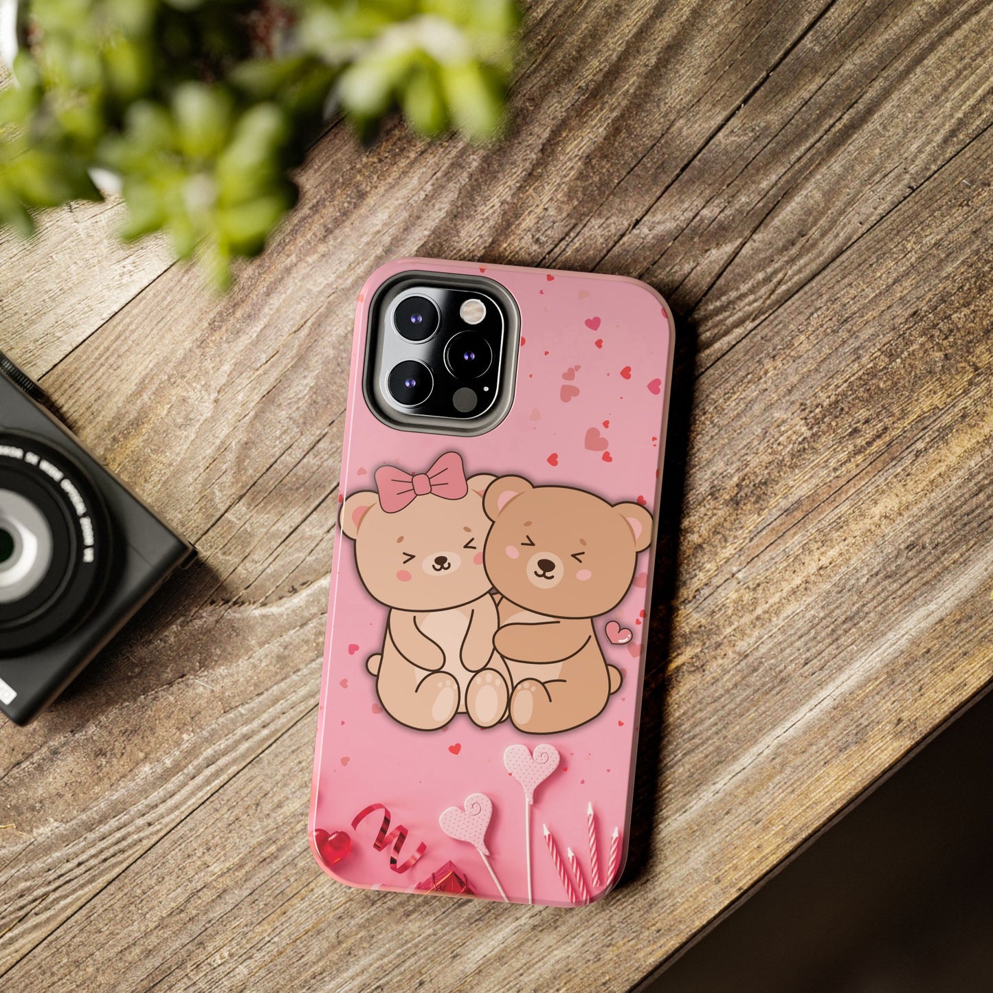 Cute Bear Couple Phone Case - Valentine's Day Gift