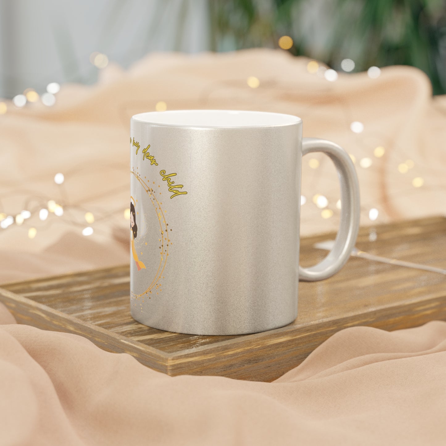 Metallic Coffee Mug (Silver\Gold), Gold or Silver Metallic Finish for a Luxe Look, Perfect for Gifting or Personal Use, Ceramic Mugs with Stunning Metallic Coating, Add Elegance to Every Sip