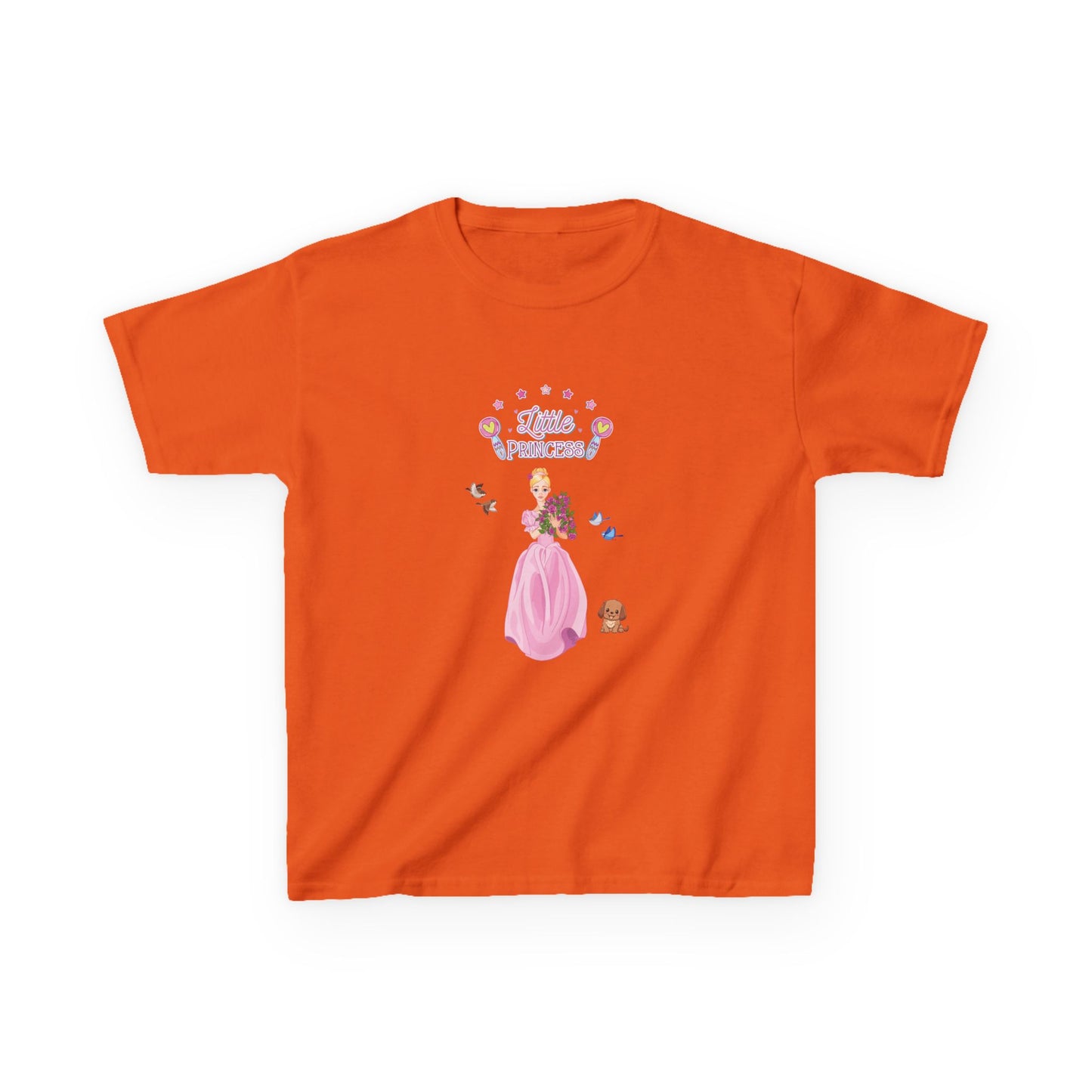 Kids T-Shirt Soft 100% Cotton Classic Fit Tee - Everyday Comfort for Girls, Little Princess, Cute