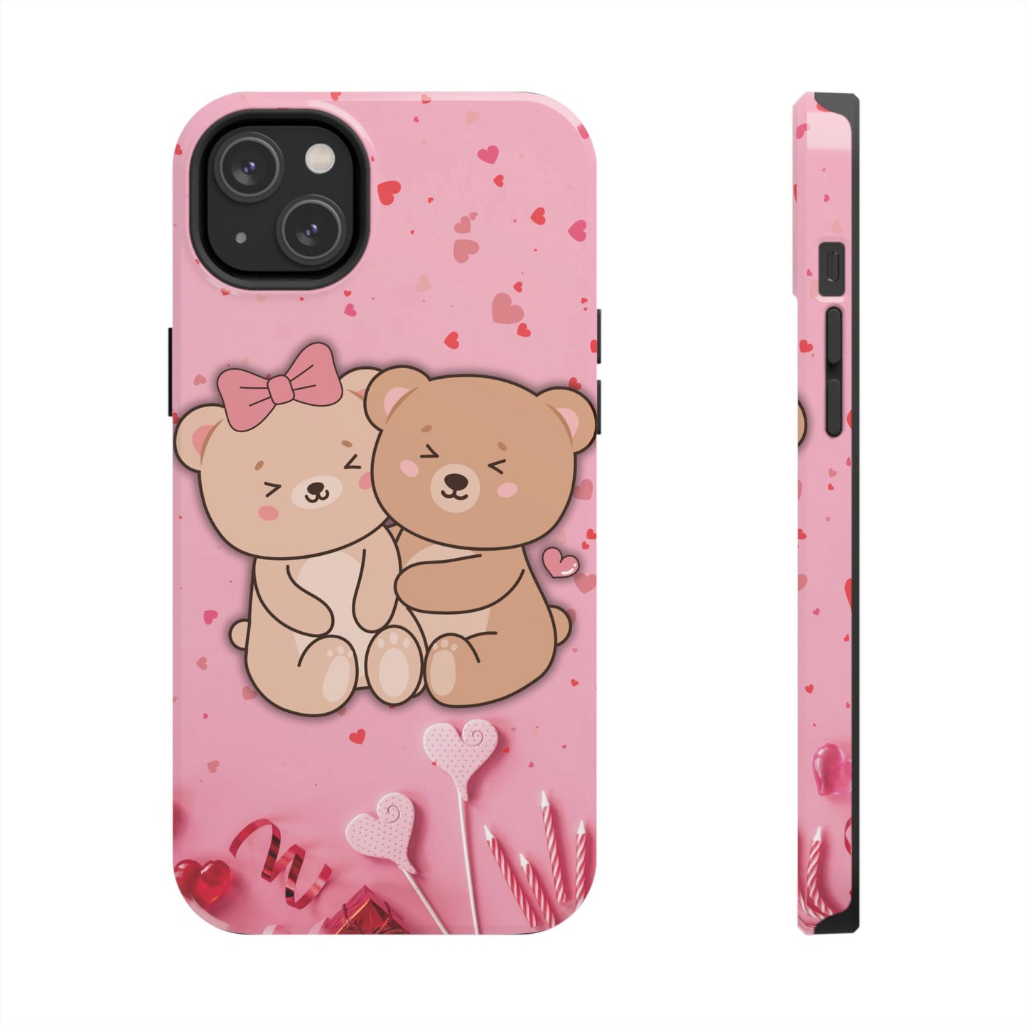 Cute Bear Couple Phone Case - Valentine's Day Gift