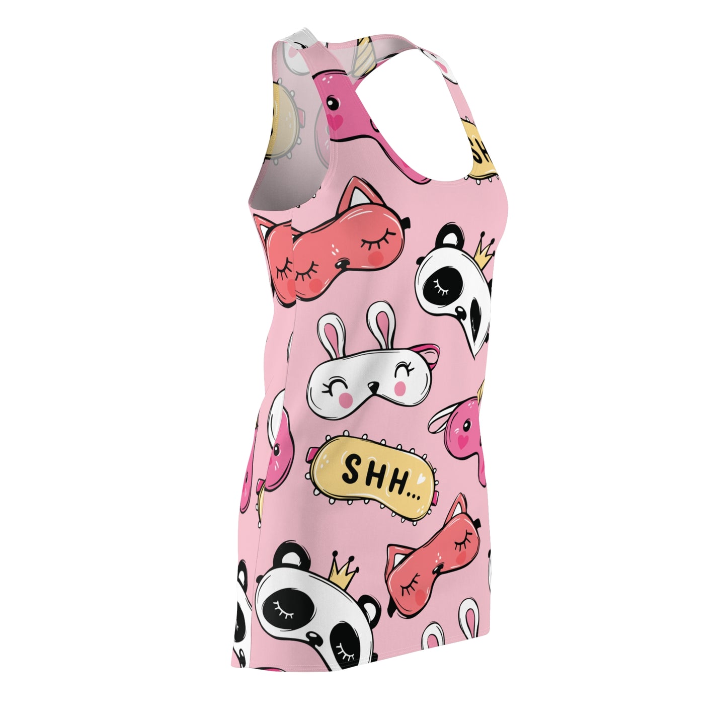 Cute Panda & Unicorn Racerback Dress for Relaxed Days