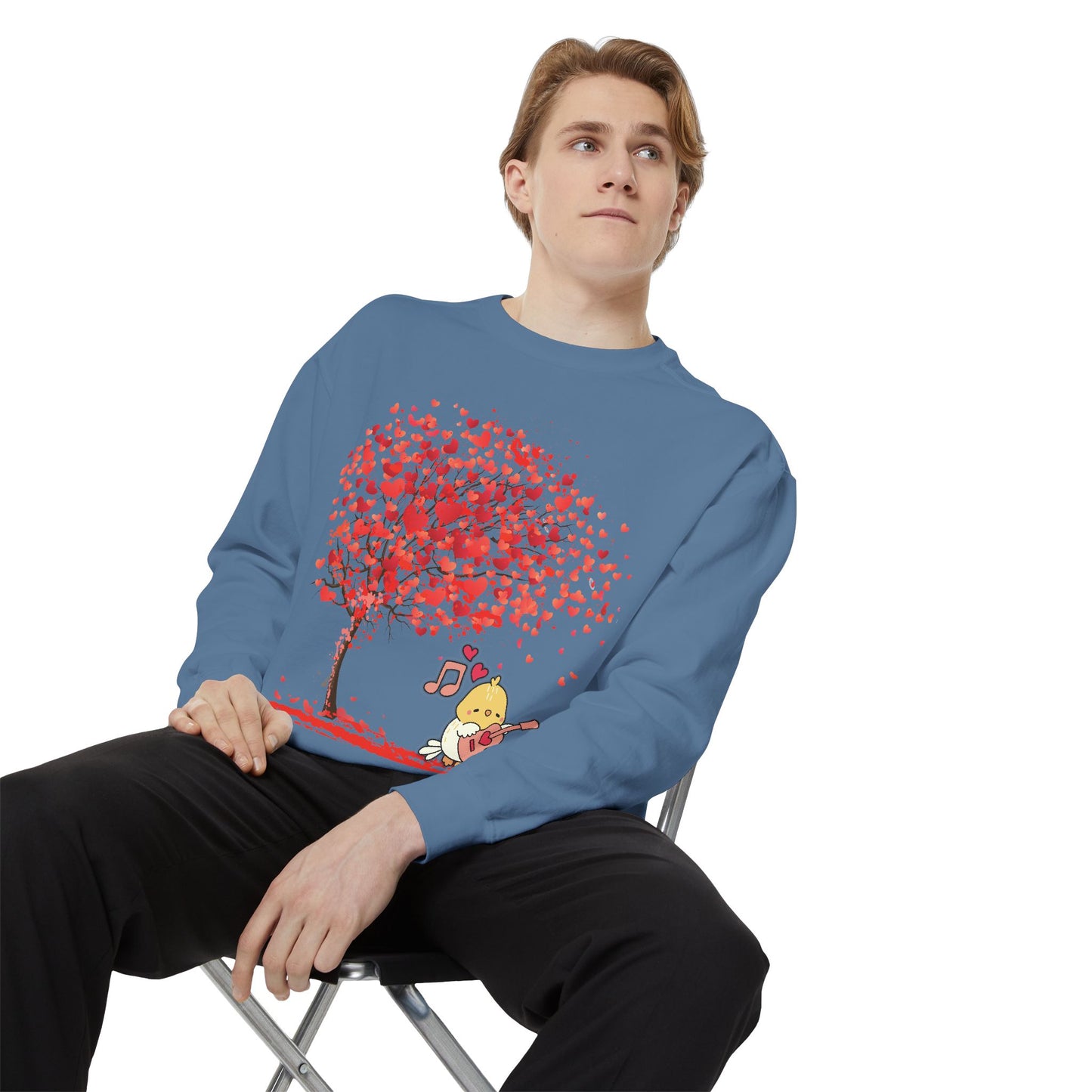 Cute Love Tree Unisex Sweatshirt - Perfect for Valentine's Day