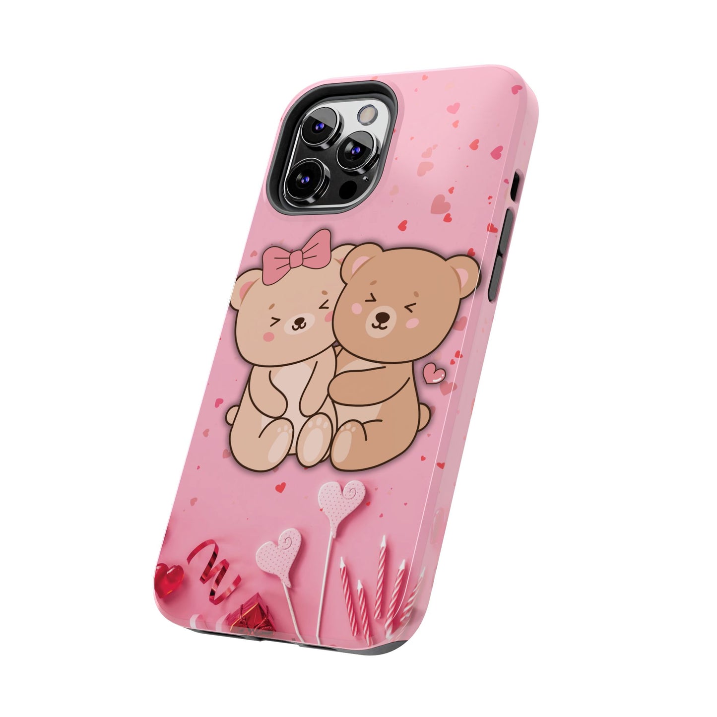 Cute Bear Couple Phone Case - Valentine's Day Gift