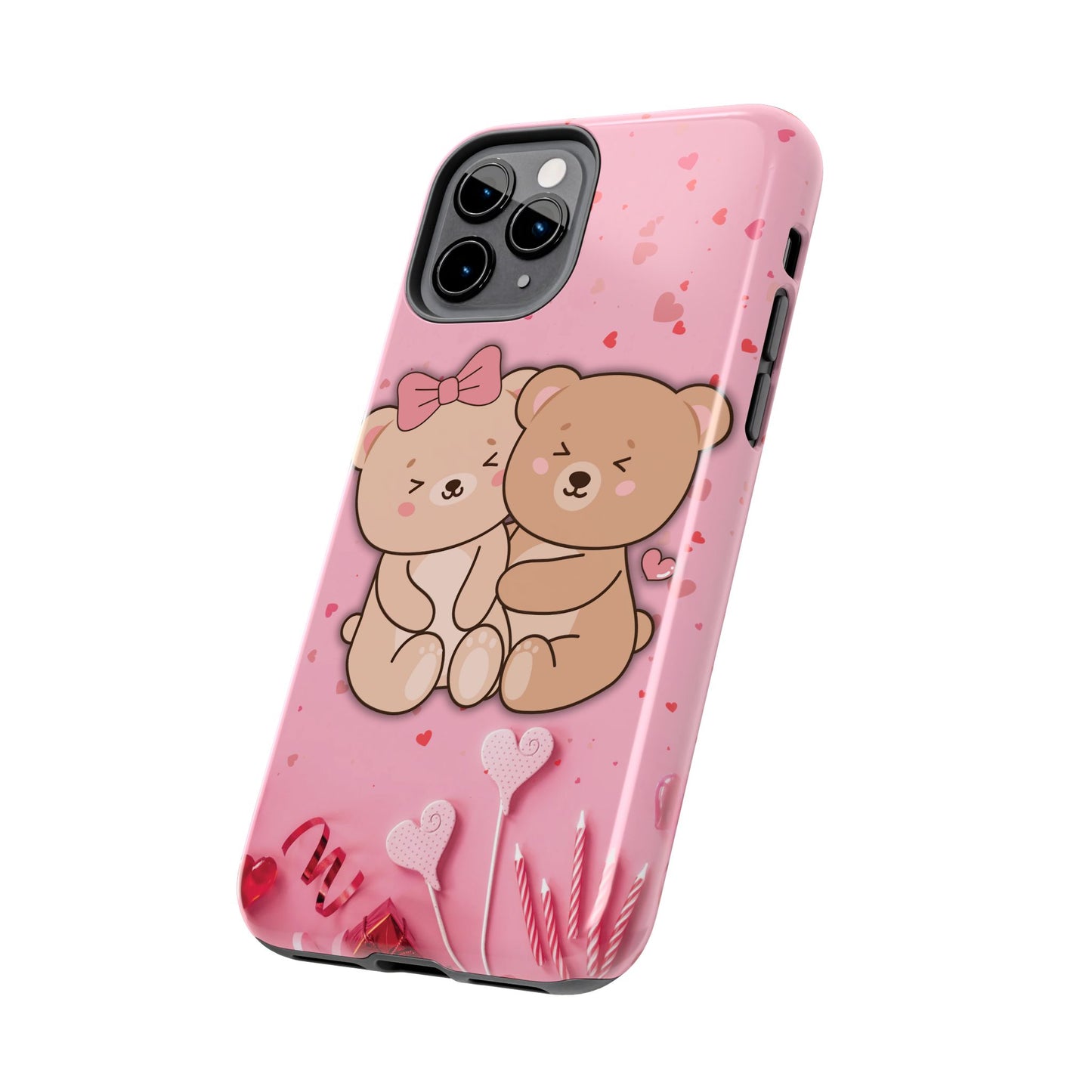 Cute Bear Couple Phone Case - Valentine's Day Gift