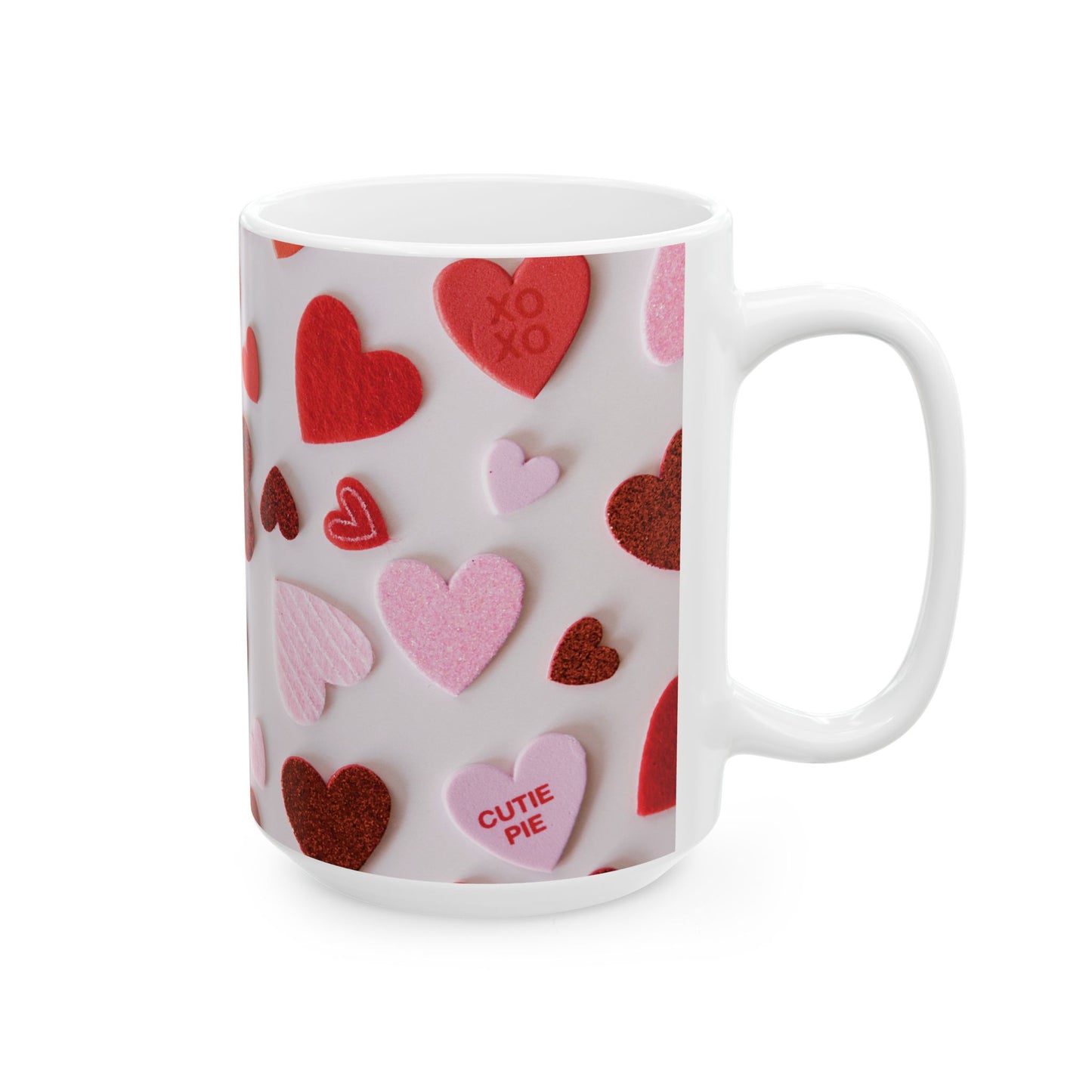 Heartfelt Love Ceramic Mug - Perfect for Valentine's Day Gifts