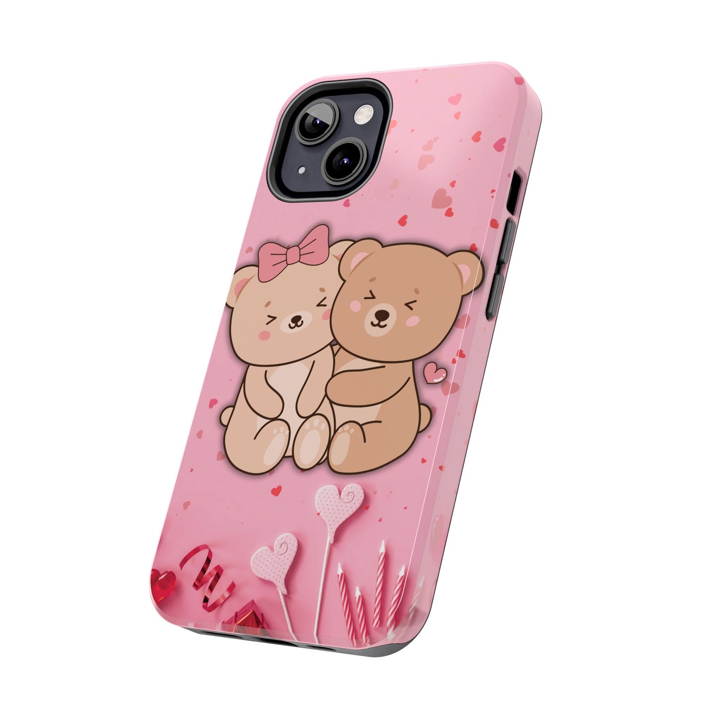 Cute Bear Couple Phone Case - Valentine's Day Gift