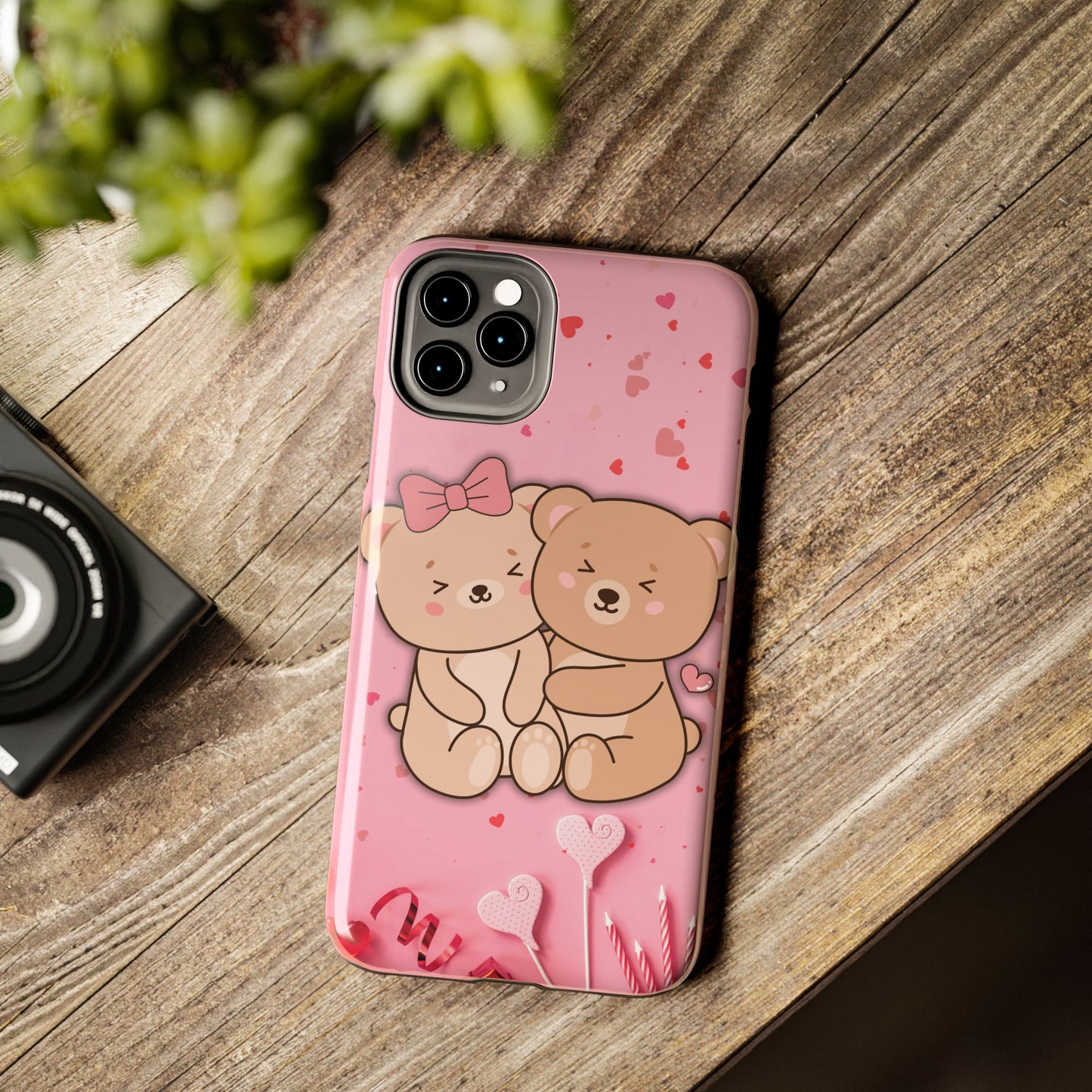 Cute Bear Couple Phone Case - Valentine's Day Gift