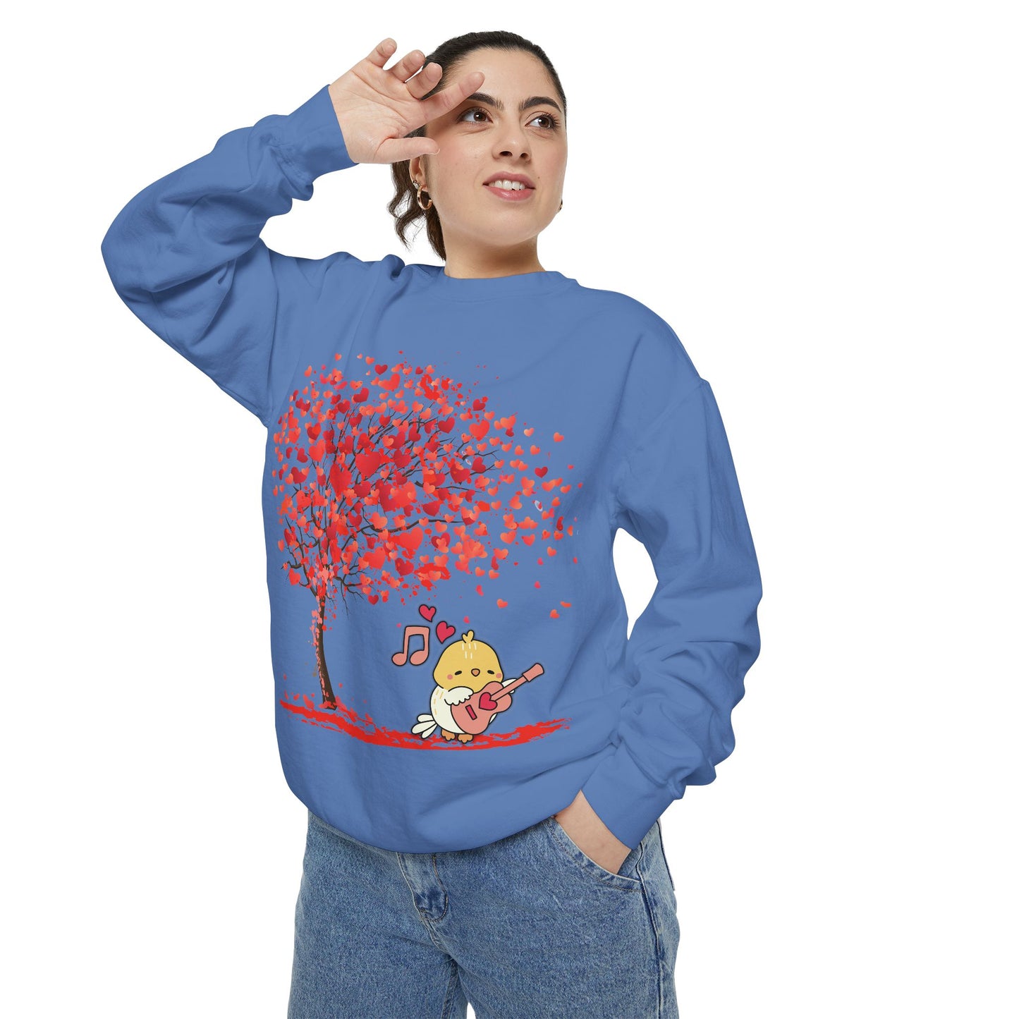 Cute Love Tree Unisex Sweatshirt - Perfect for Valentine's Day