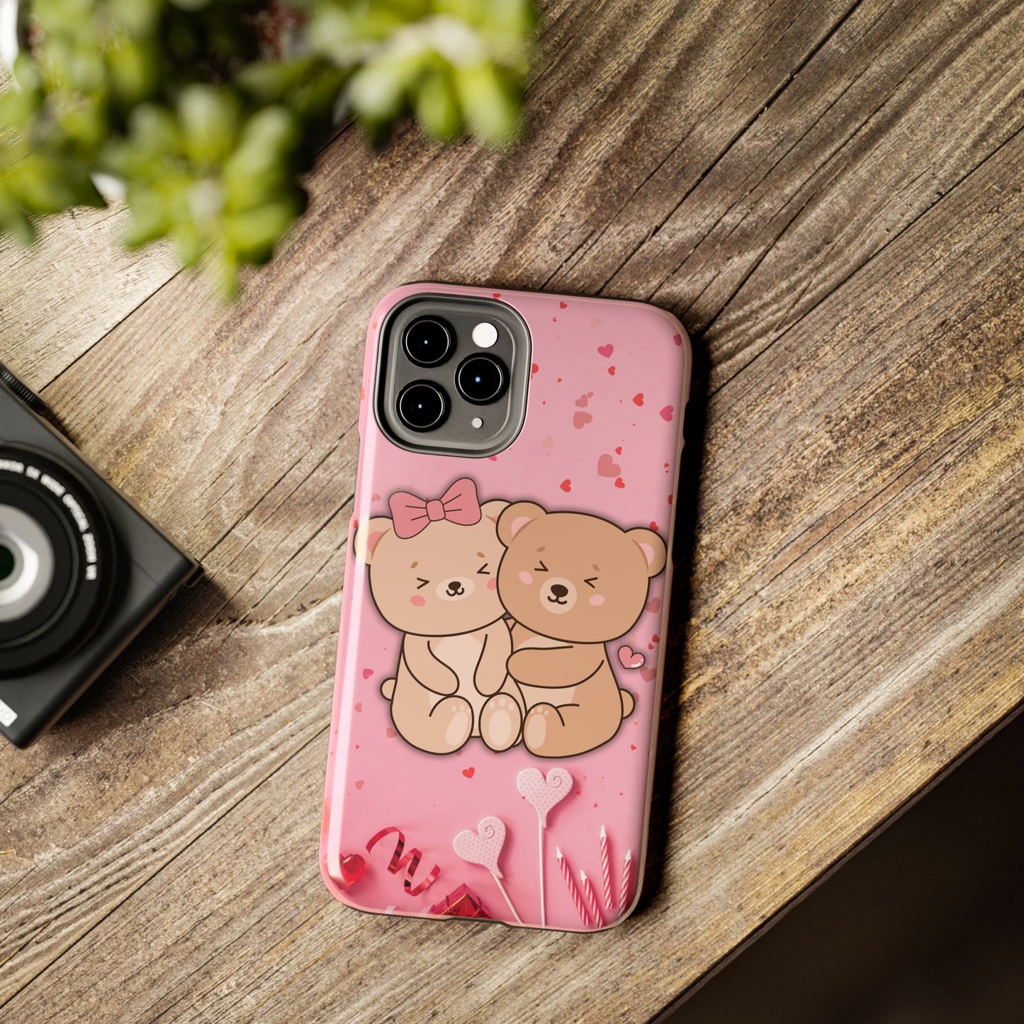 Cute Bear Couple Phone Case - Valentine's Day Gift