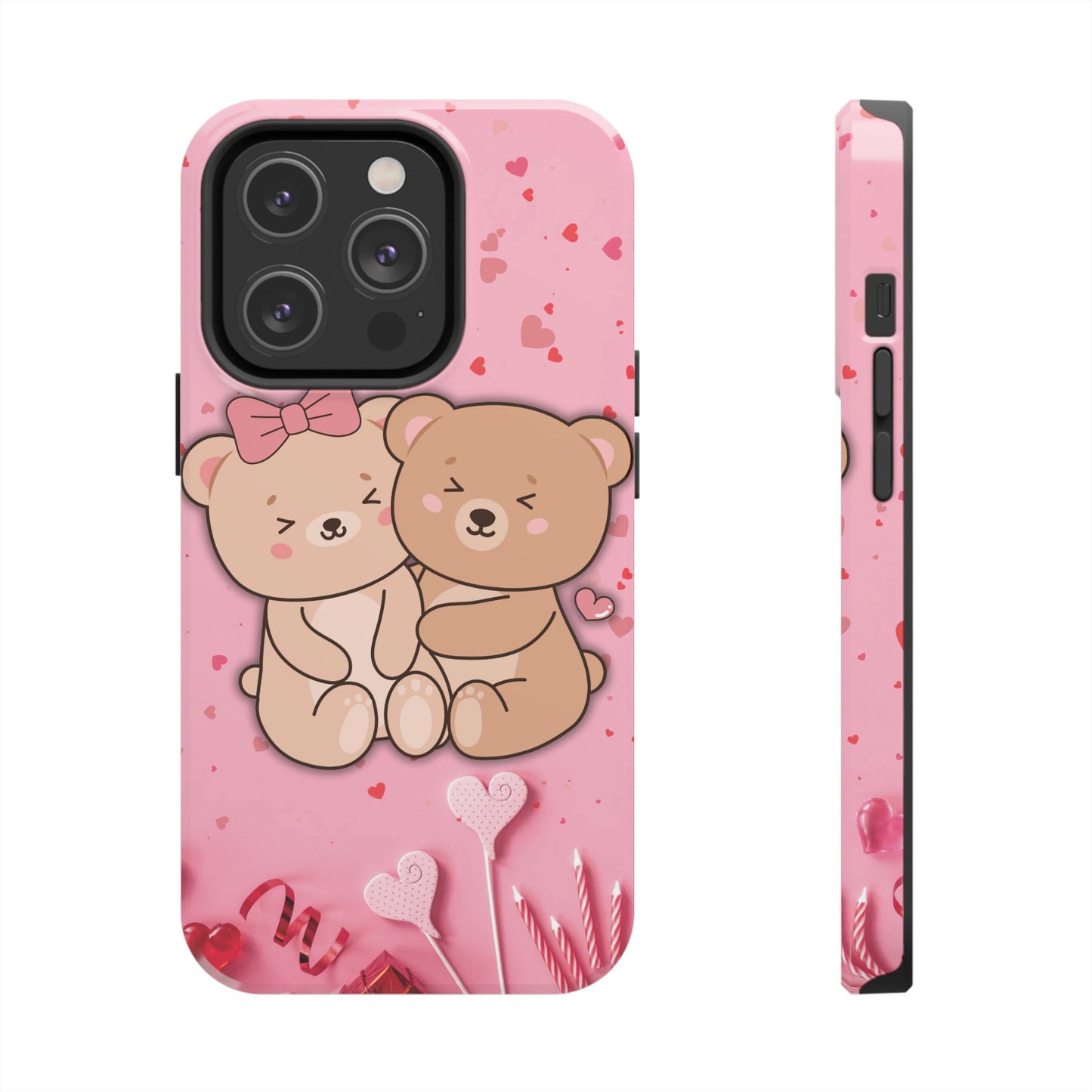 Cute Bear Couple Phone Case - Valentine's Day Gift