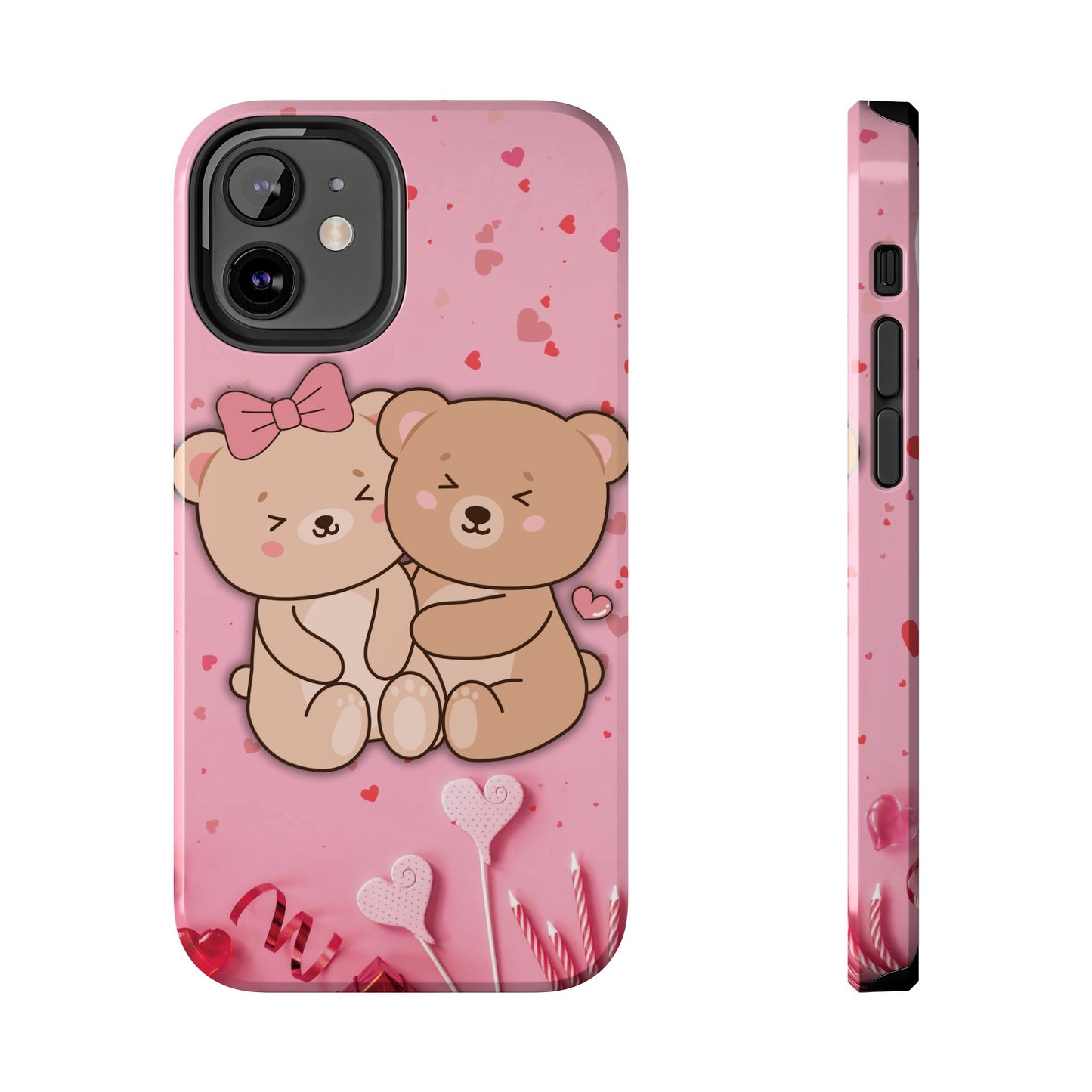 Cute Bear Couple Phone Case - Valentine's Day Gift