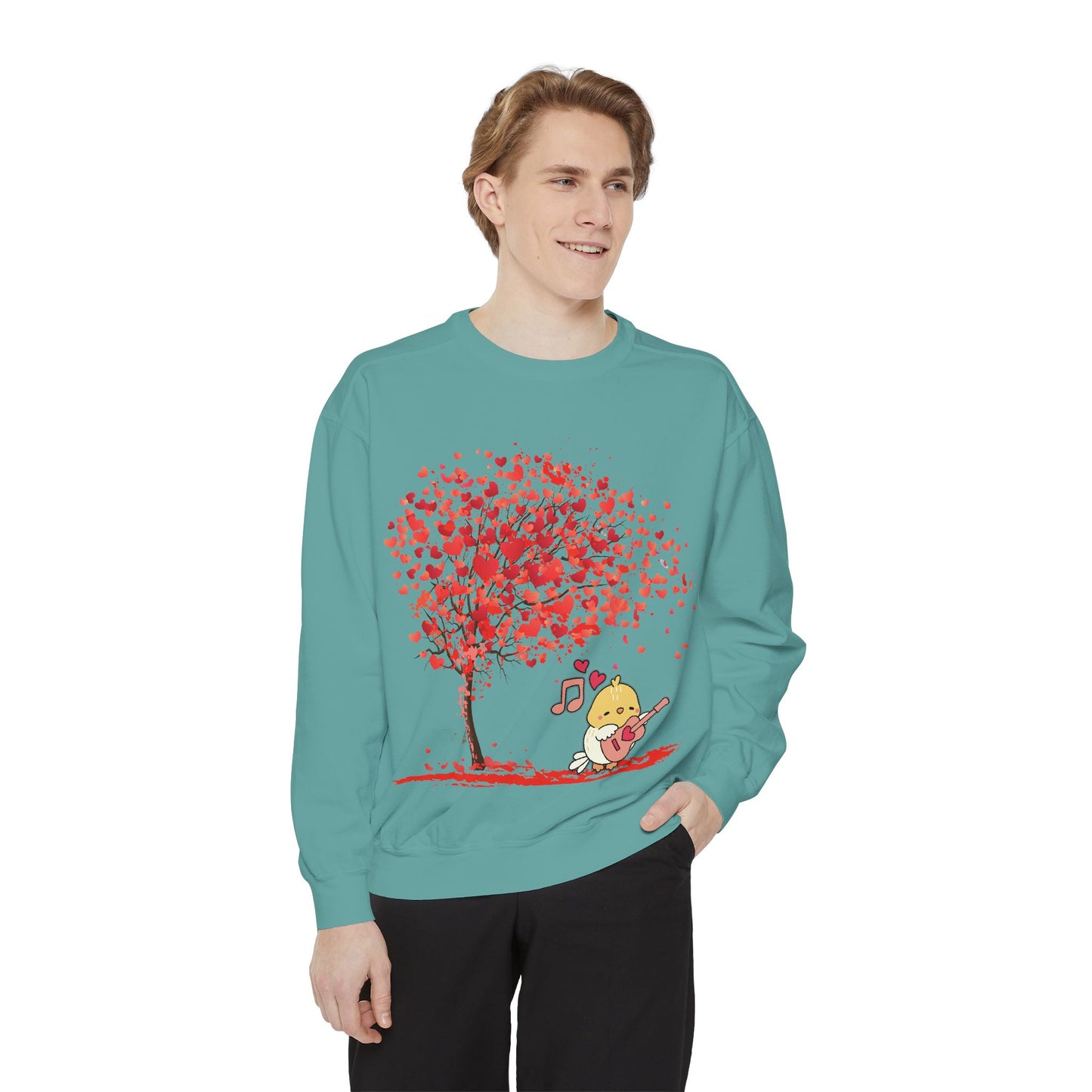 Cute Love Tree Unisex Sweatshirt - Perfect for Valentine's Day