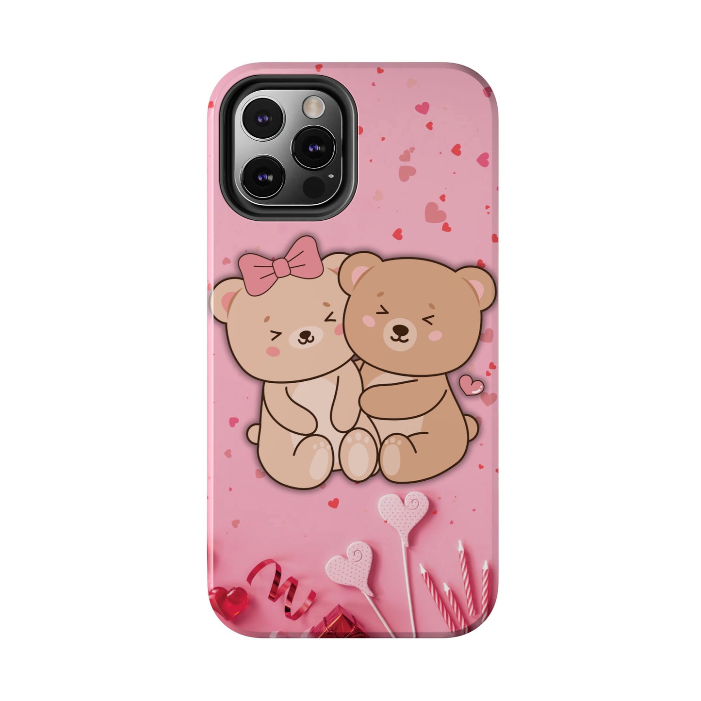 Cute Bear Couple Phone Case - Valentine's Day Gift