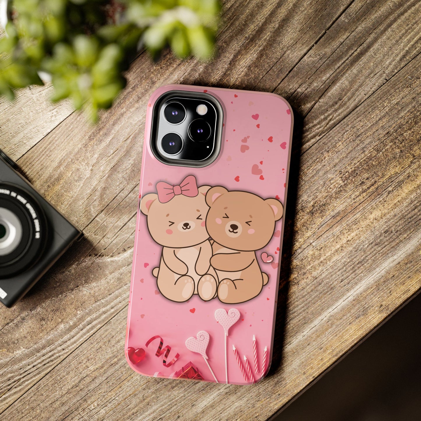 Cute Bear Couple Phone Case - Valentine's Day Gift