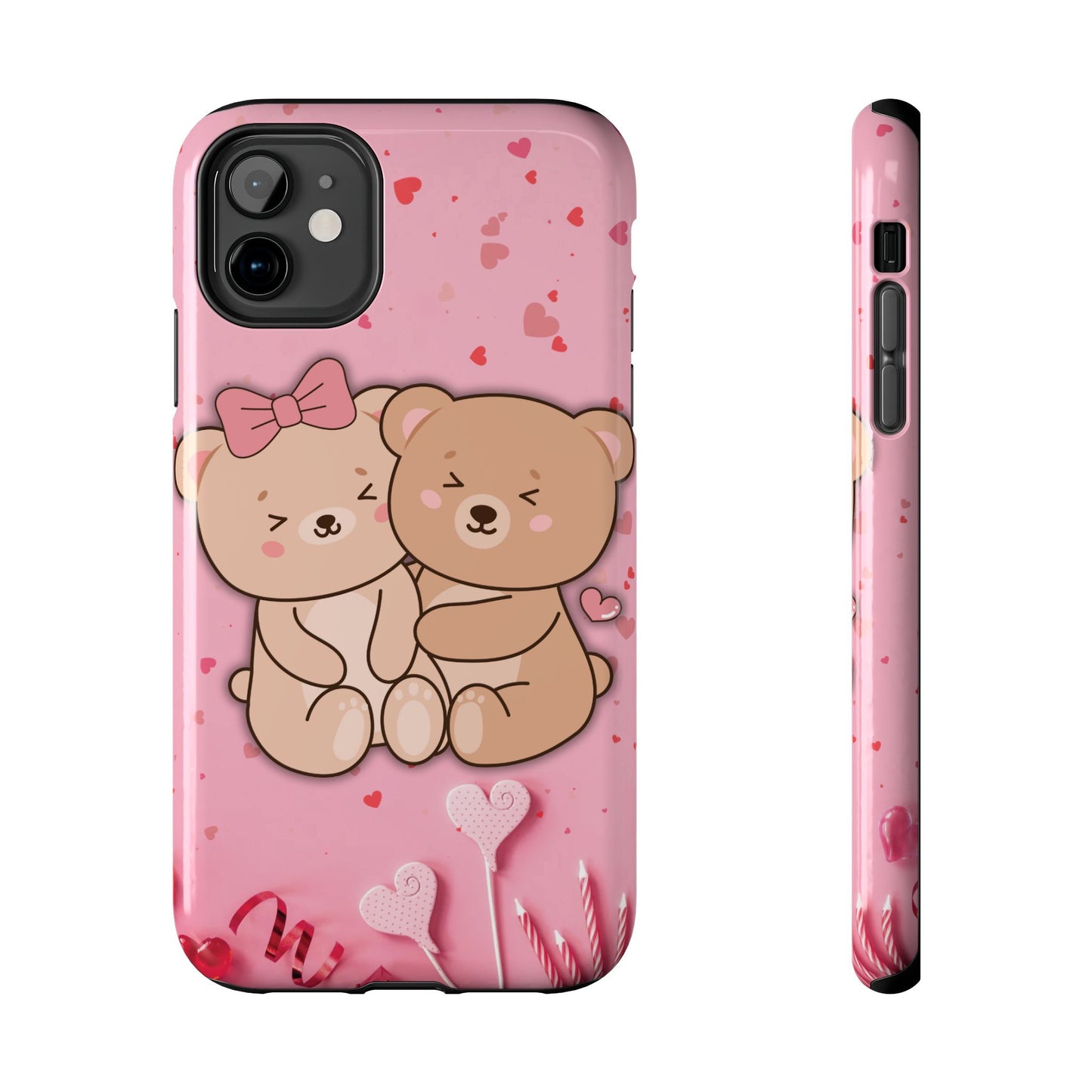 Cute Bear Couple Phone Case - Valentine's Day Gift