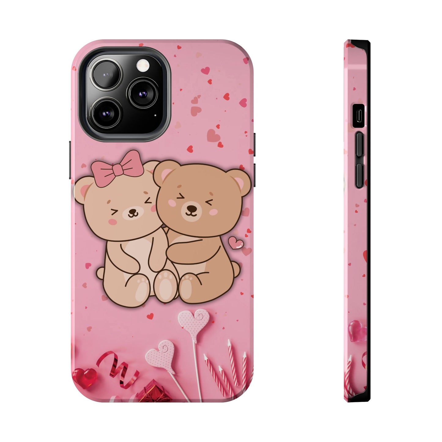 Cute Bear Couple Phone Case - Valentine's Day Gift