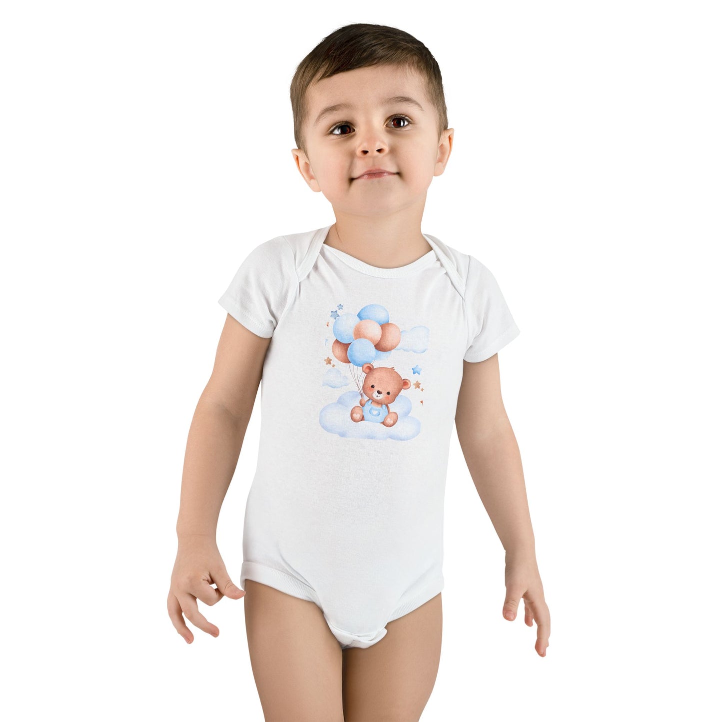 Baby Onesie® Romper, Cute Unisex Baby Romper, Made With 100% Cotton rib, Comfortable For Your Little One, Kids Wear, Adorable Teddy Design