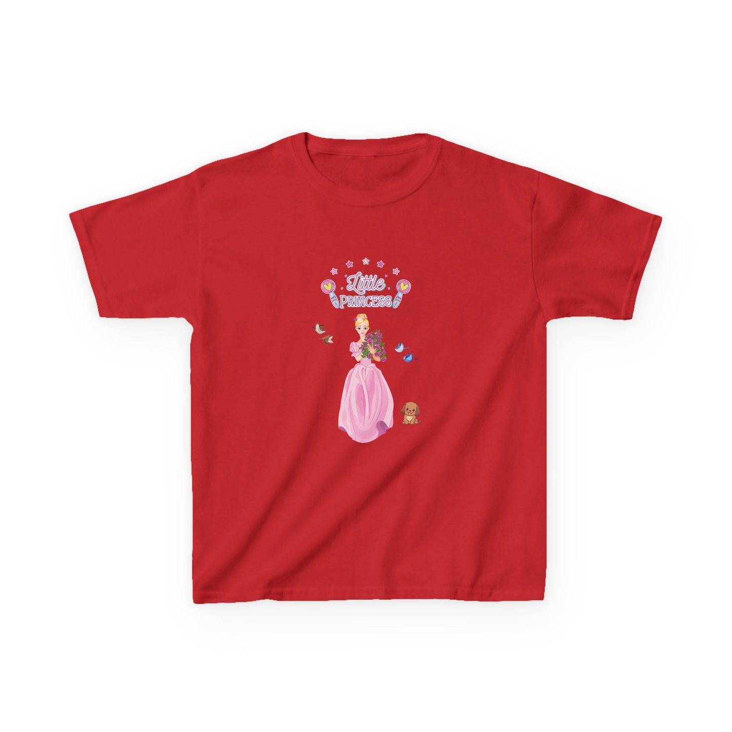 Kids T-Shirt Soft 100% Cotton Classic Fit Tee - Everyday Comfort for Girls, Little Princess, Cute