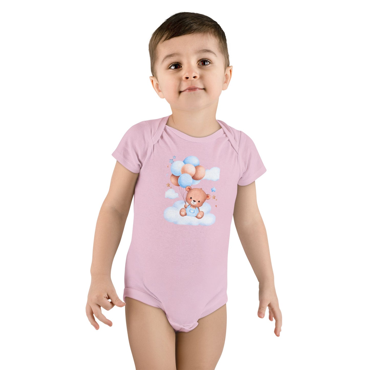 Baby Onesie® Romper, Cute Unisex Baby Romper, Made With 100% Cotton rib, Comfortable For Your Little One, Kids Wear, Adorable Teddy Design