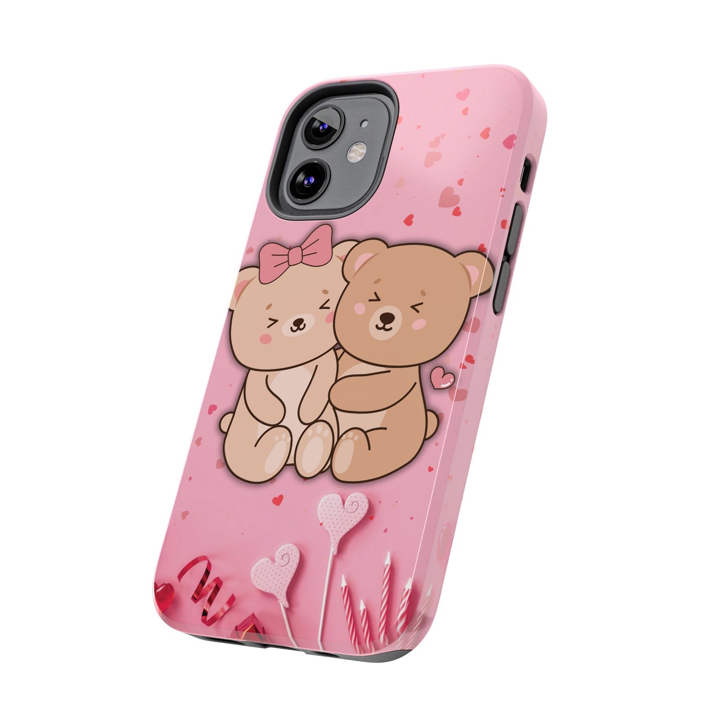 Cute Bear Couple Phone Case - Valentine's Day Gift