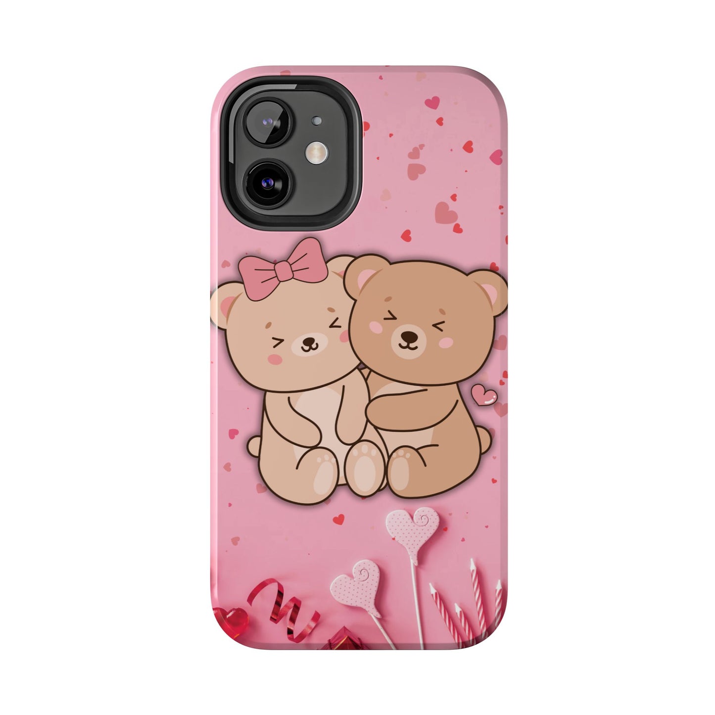 Cute Bear Couple Phone Case - Valentine's Day Gift