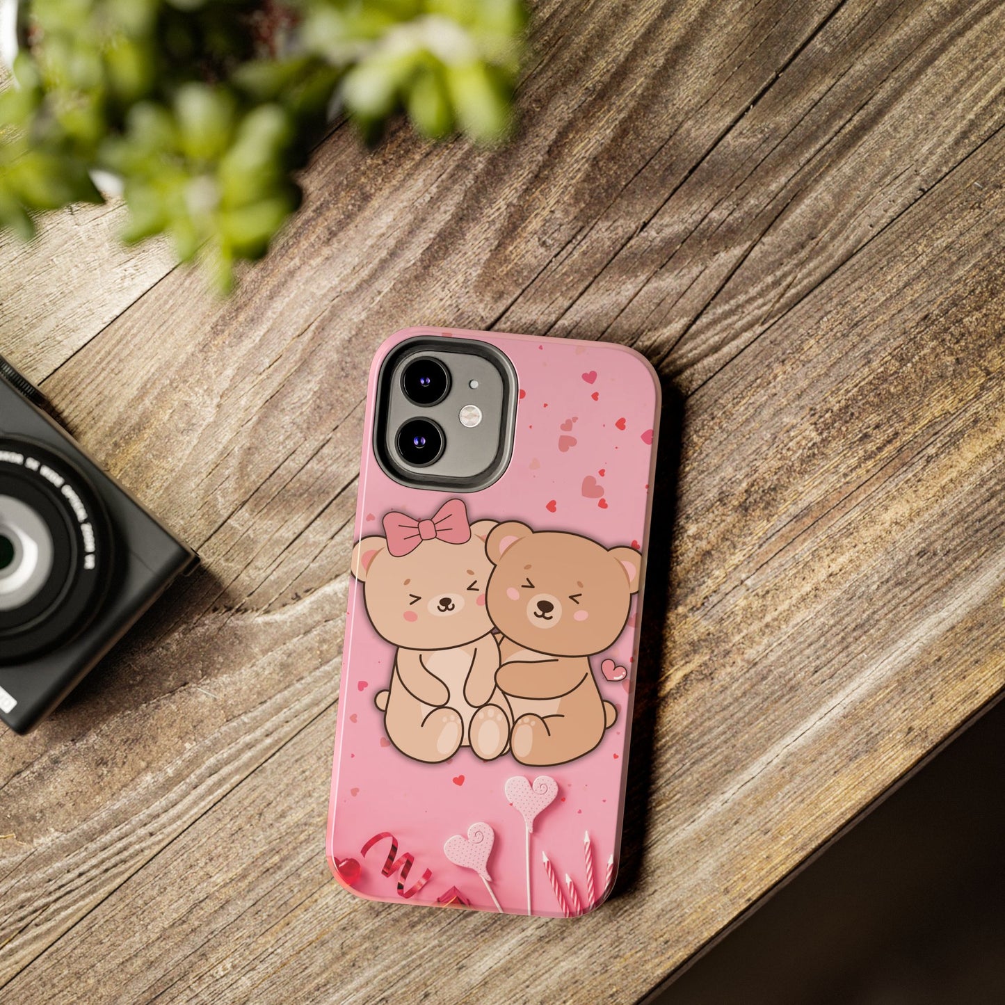 Cute Bear Couple Phone Case - Valentine's Day Gift