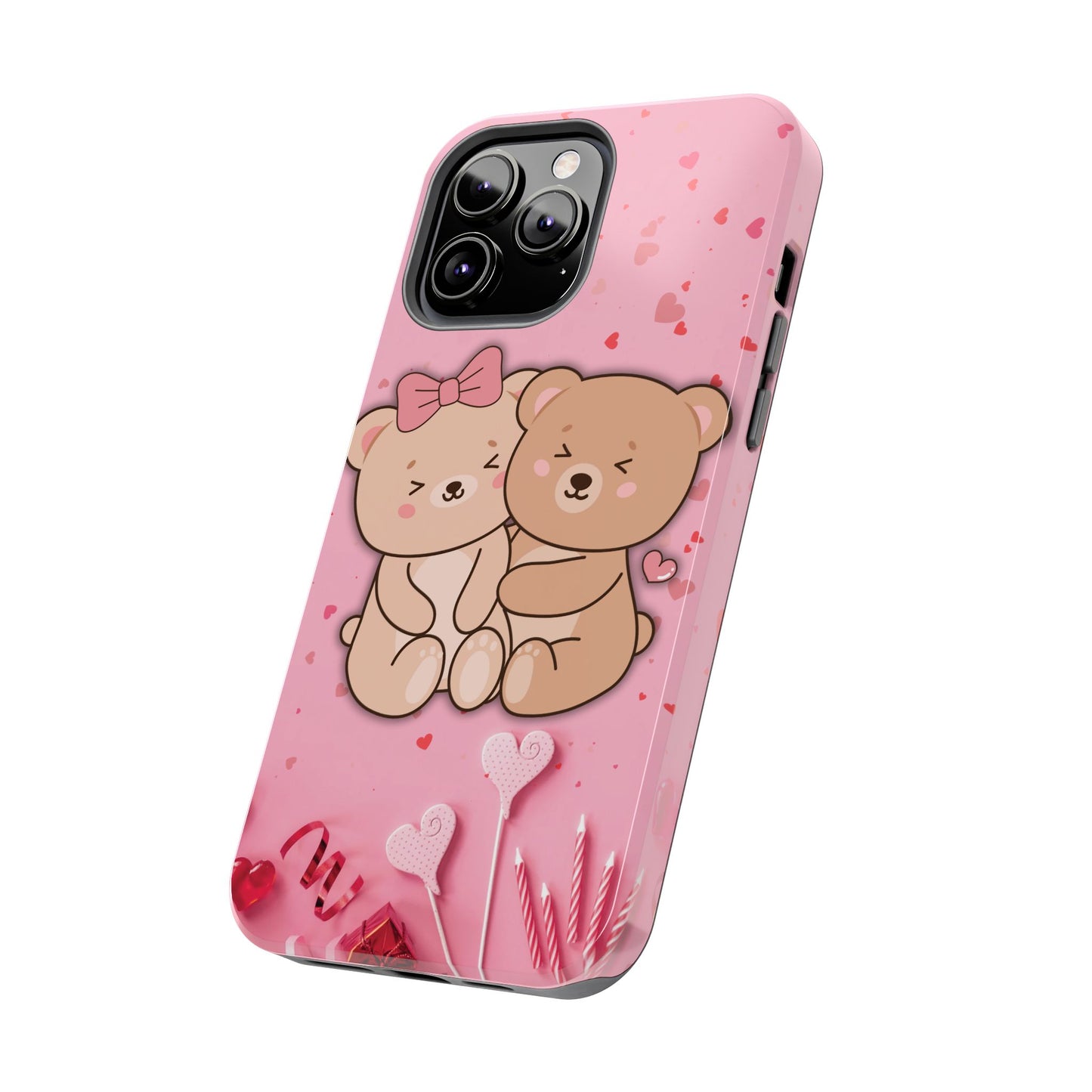 Cute Bear Couple Phone Case - Valentine's Day Gift