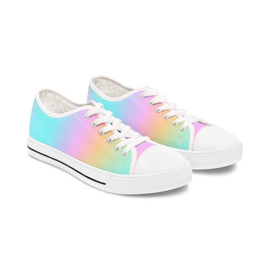 Canvas Sneakers, Pop Of Color Variant, Women's Low Top Sneakers, Stylish And Comfortable, Minimal Yet Classy