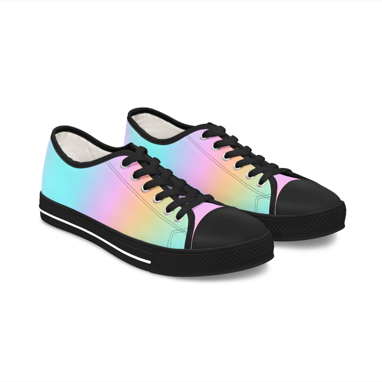 Canvas Sneakers, Pop Of Color Variant, Women's Low Top Sneakers, Stylish And Comfortable, Minimal Yet Classy