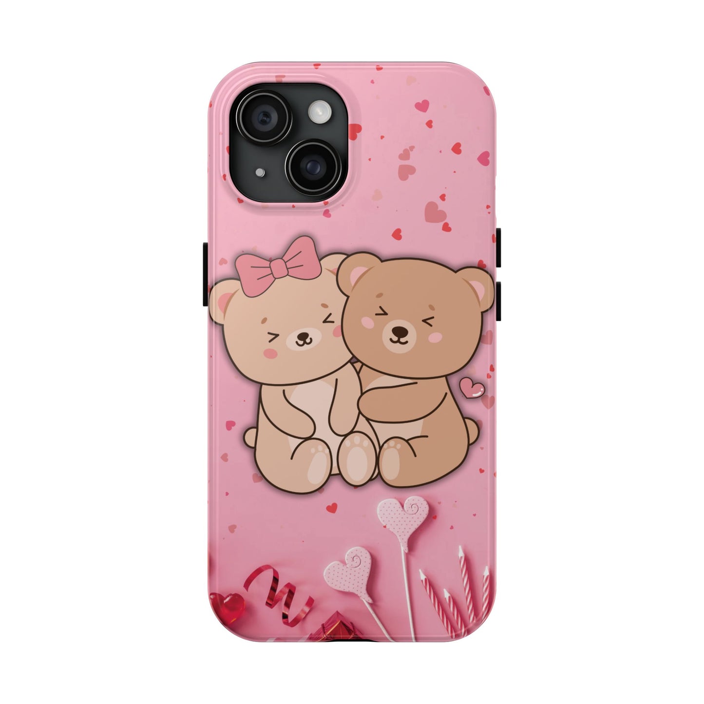 Cute Bear Couple Phone Case - Valentine's Day Gift