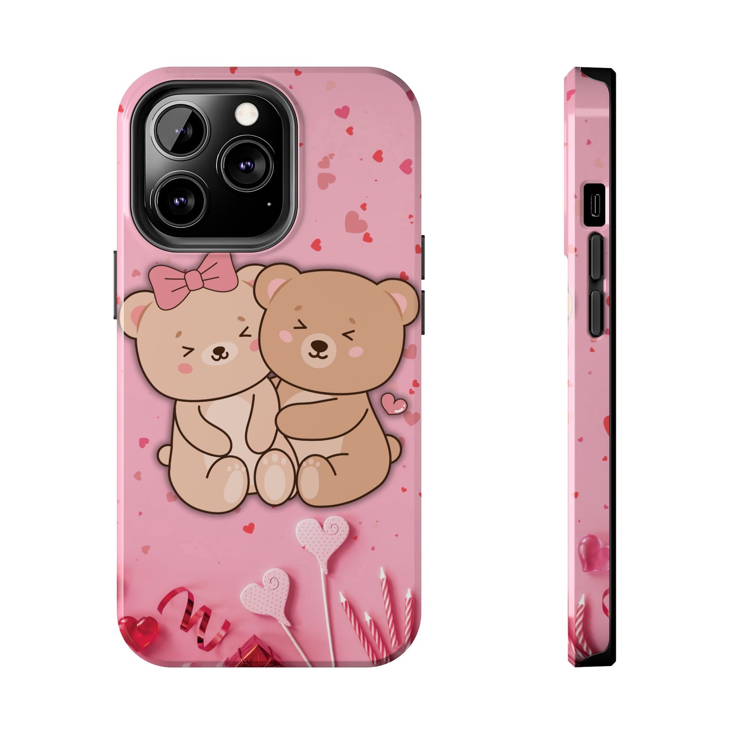 Cute Bear Couple Phone Case - Valentine's Day Gift