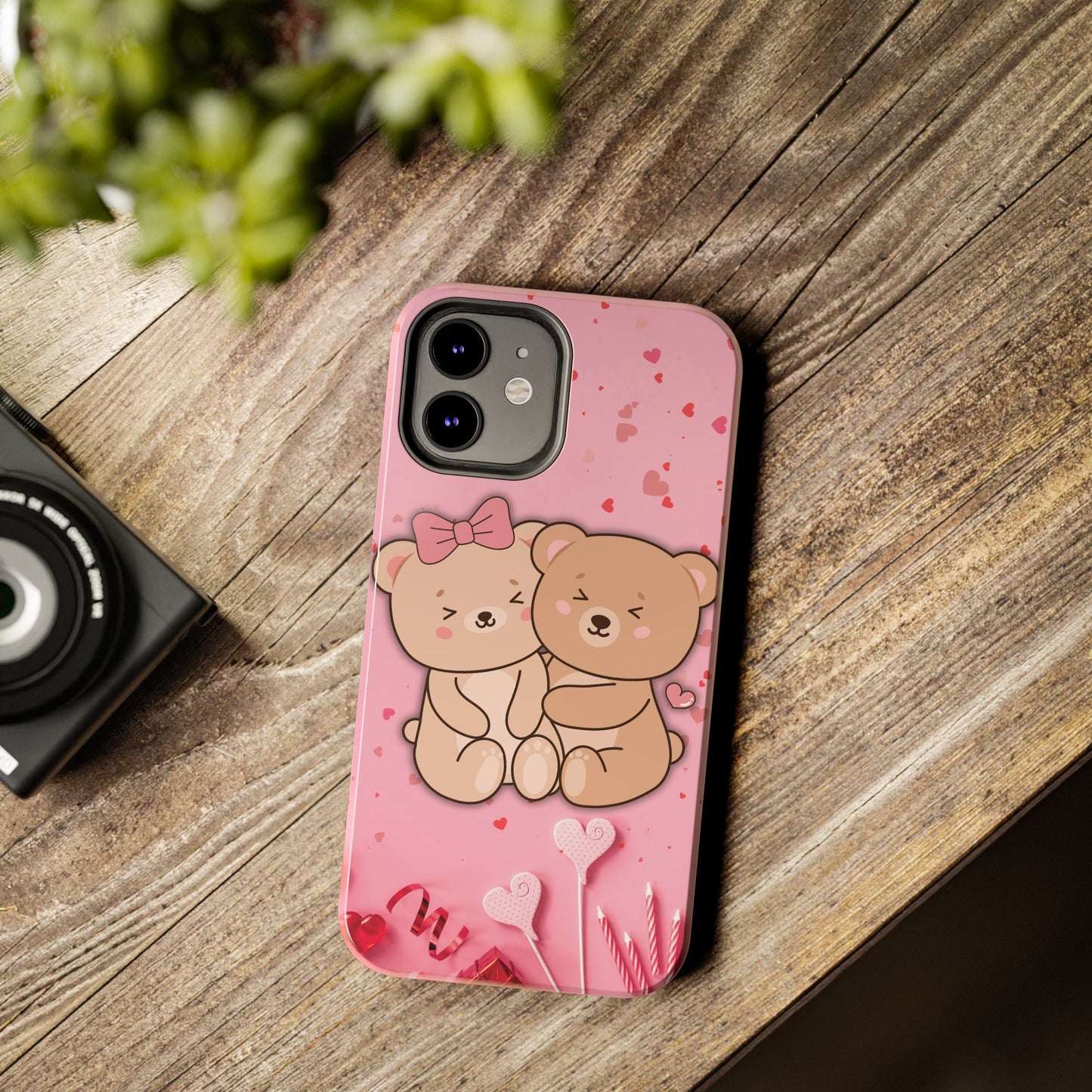 Cute Bear Couple Phone Case - Valentine's Day Gift