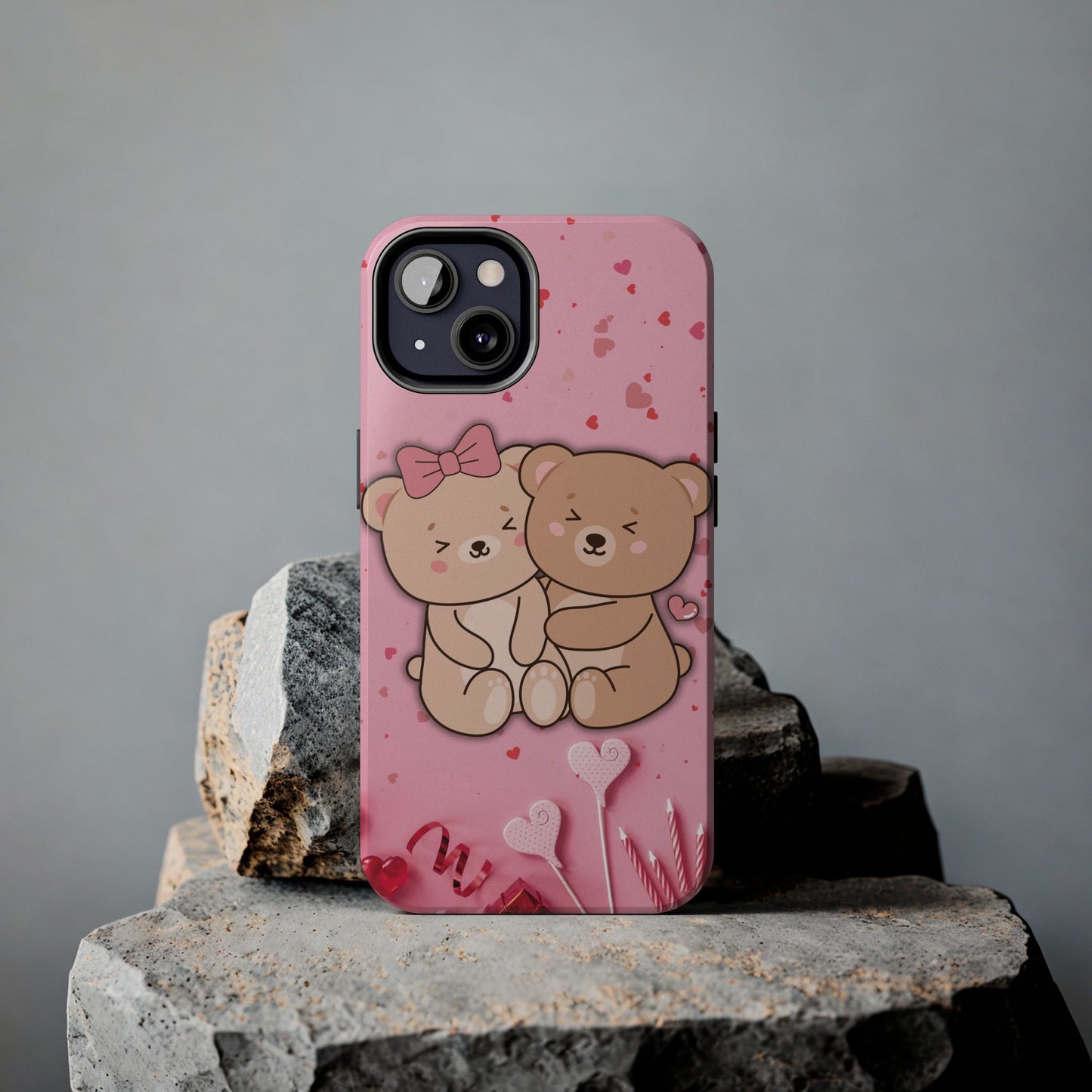 Cute Bear Couple Phone Case - Valentine's Day Gift